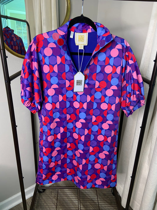 Emily McCarthy Bauhaus Cotton Poppy Dress size XXS