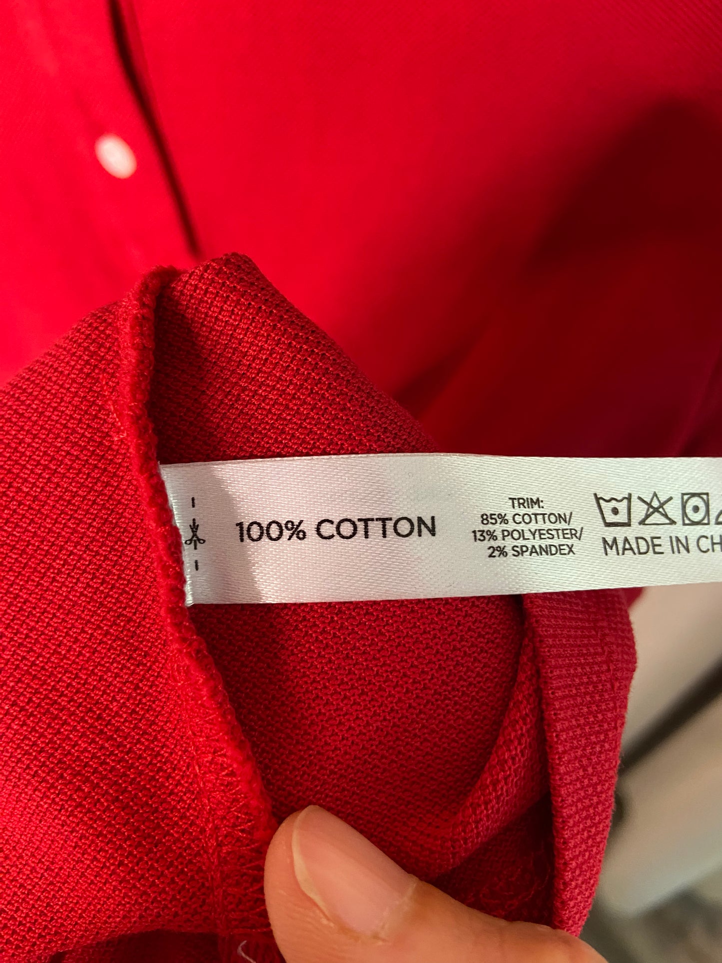 Tuckernuck Red Pique Murray Classic Polo Top size XS