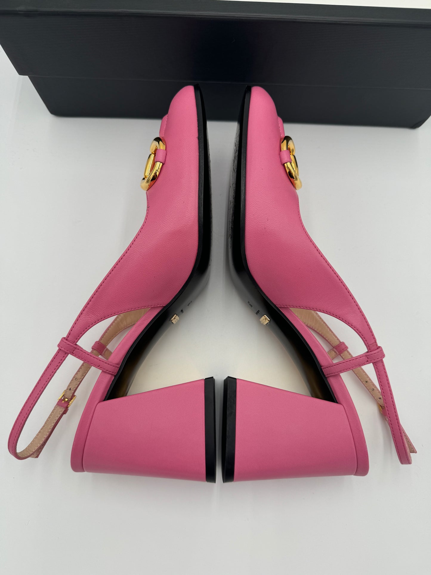Gucci Horsebit Slingback Pump Block Heels size 39