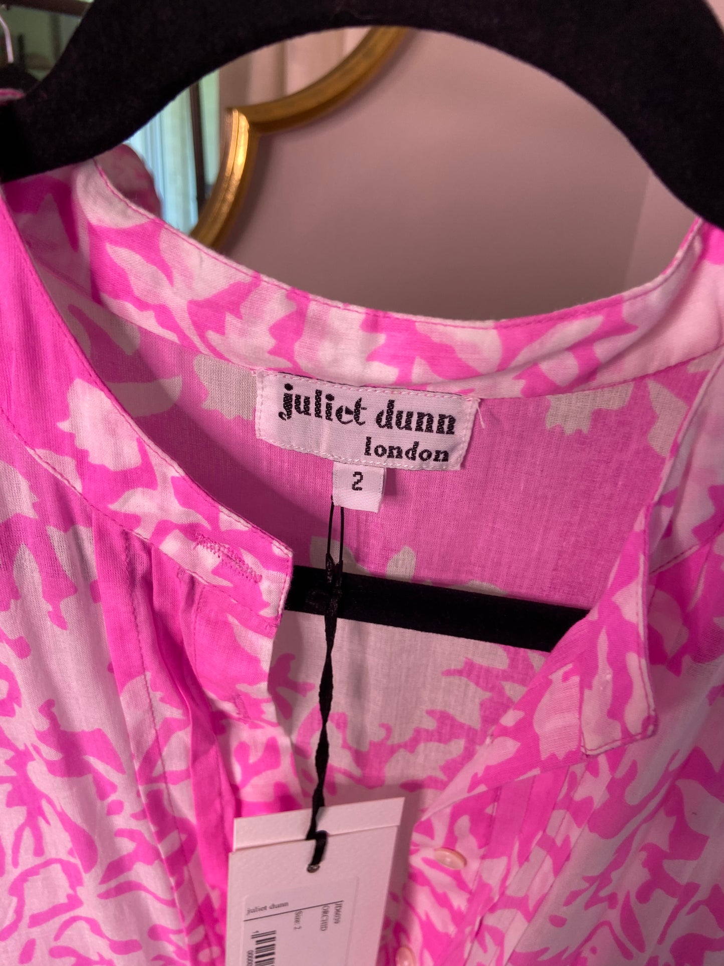 Juliet Dunn loral Cotton Mini Dress size 2 (6/8)