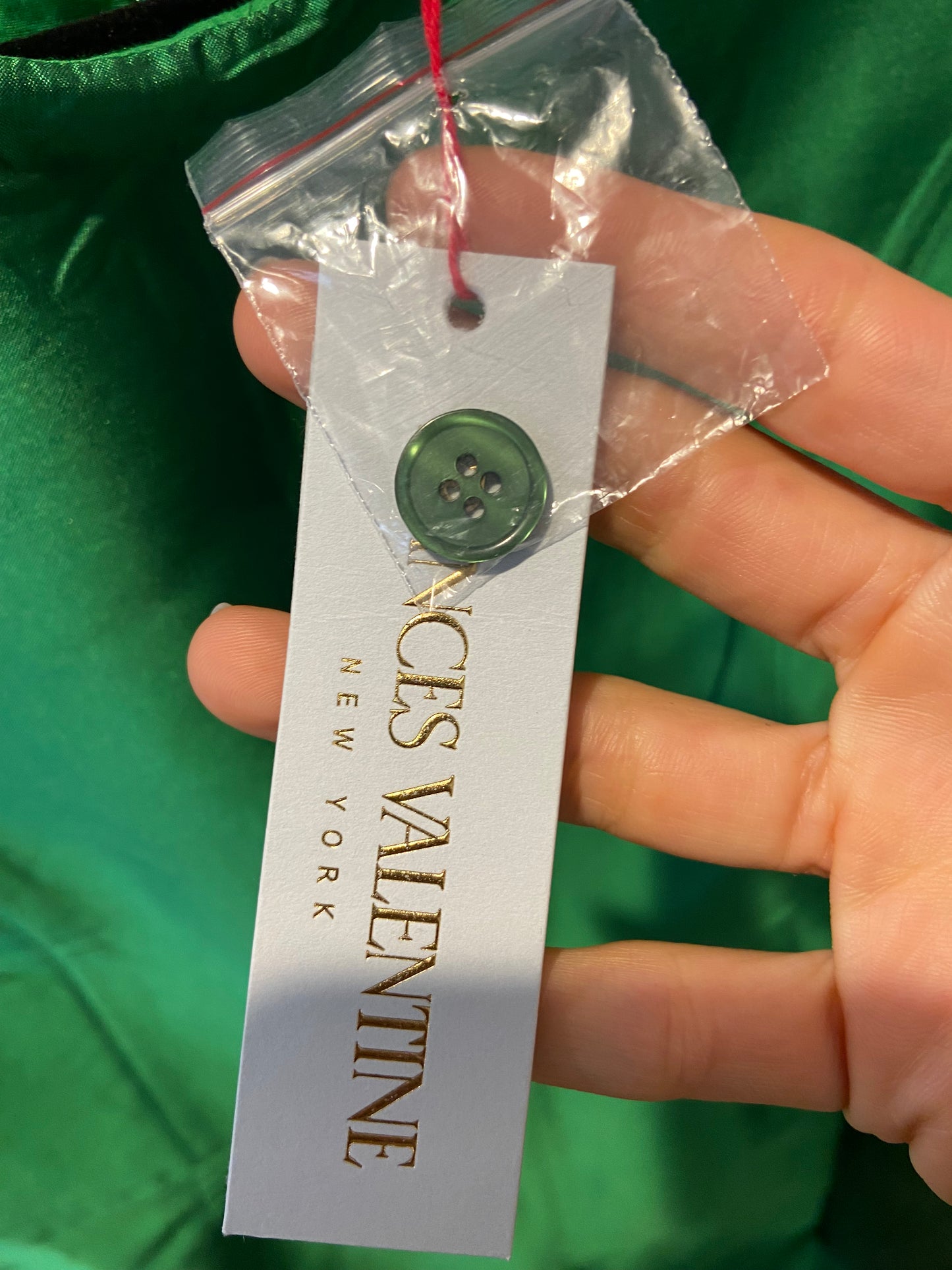 Frances Valentine Jody Jumpsuit Feather Fringe - Emerald size 4