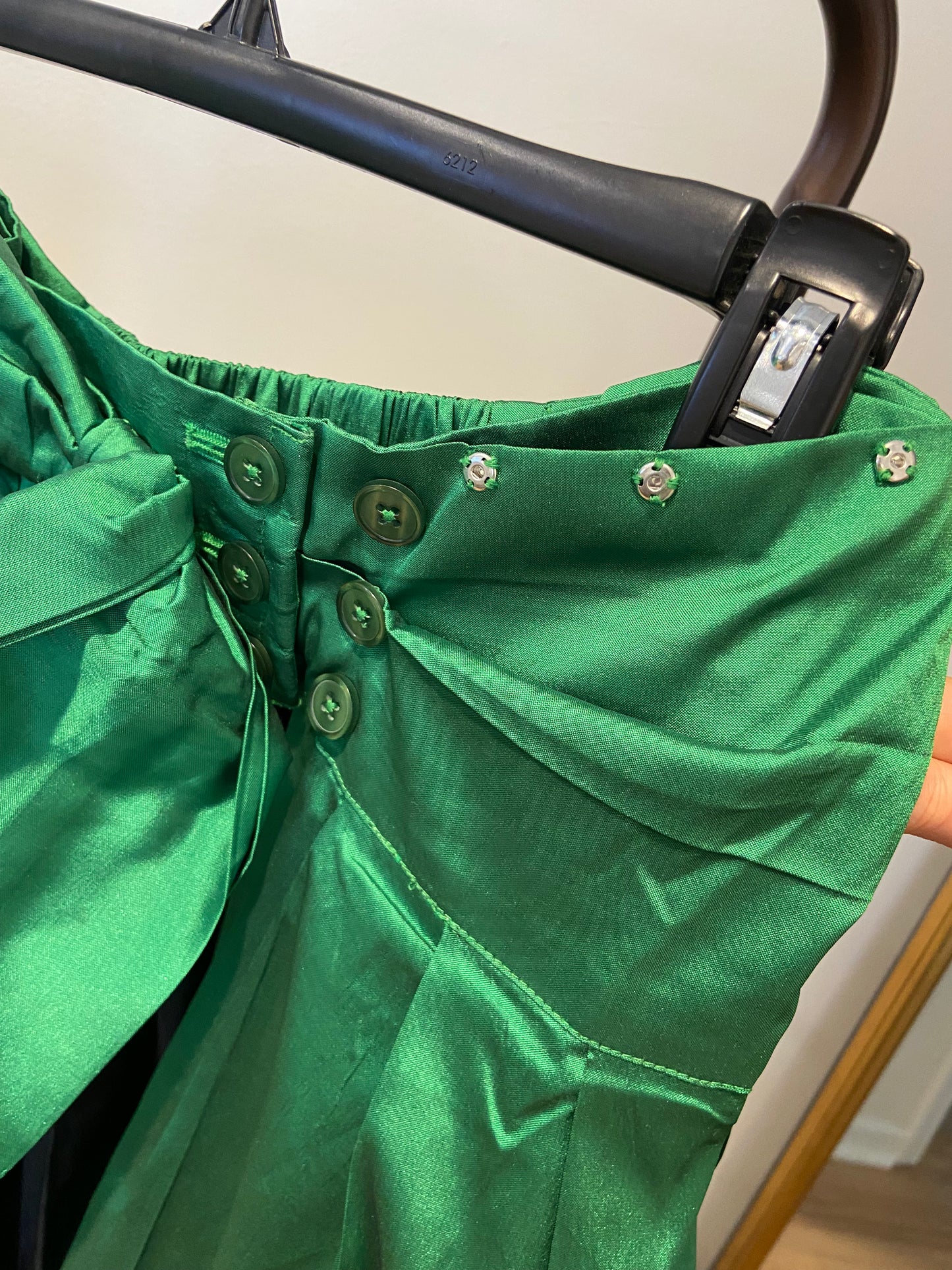 Frances Valentine Jody Jumpsuit Feather Fringe - Emerald size 4