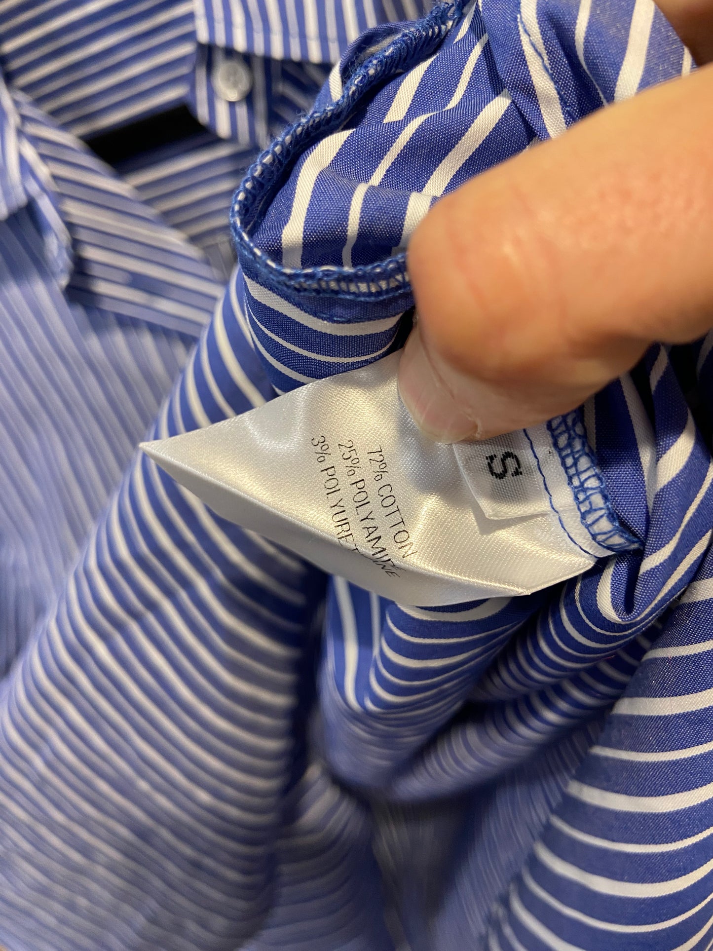 Frankie Shop Peri Blue Striped Button Down Shirt size XS