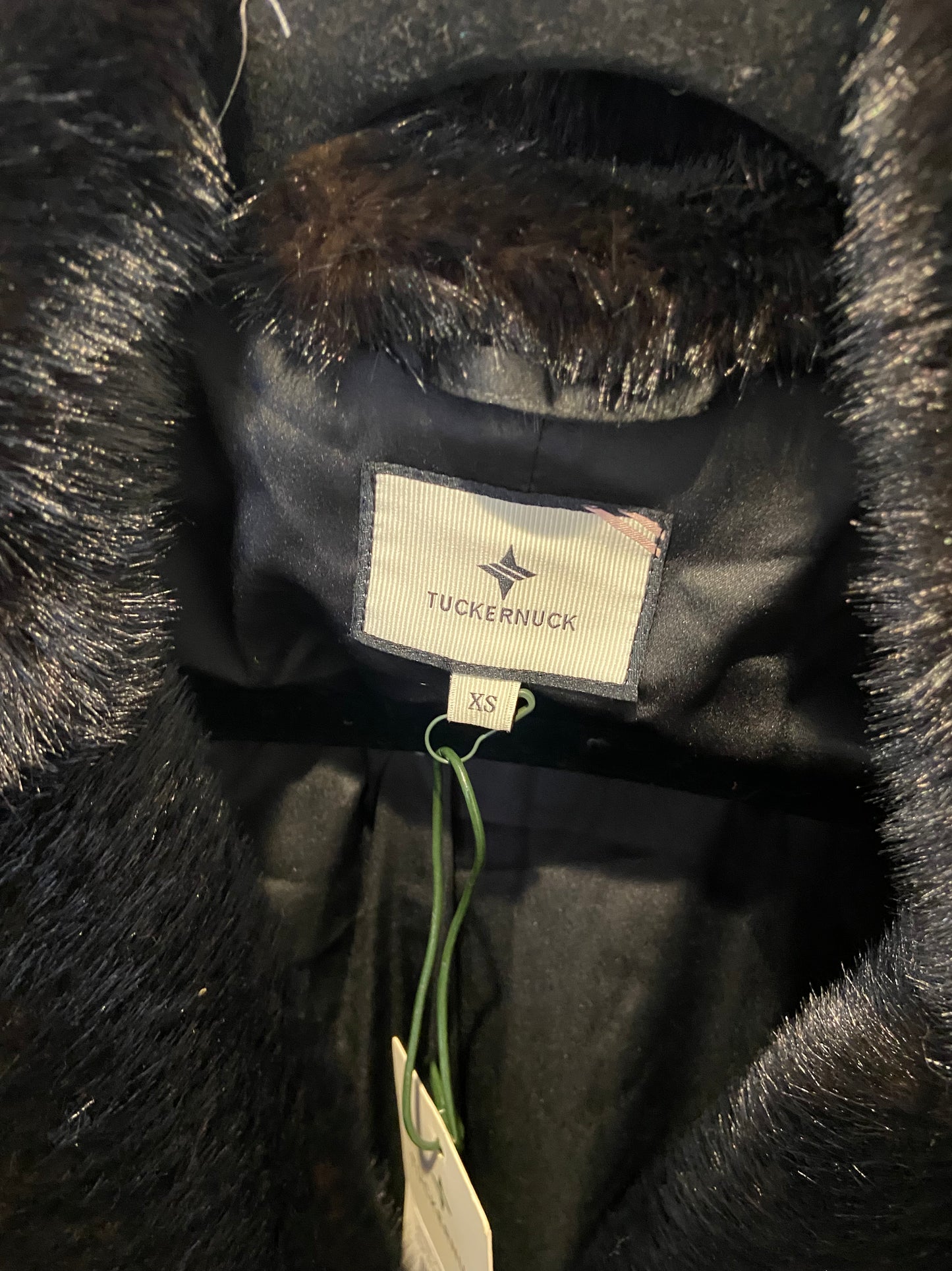 Tuckernuck Brown Faux Fur Carmella Coat size XS