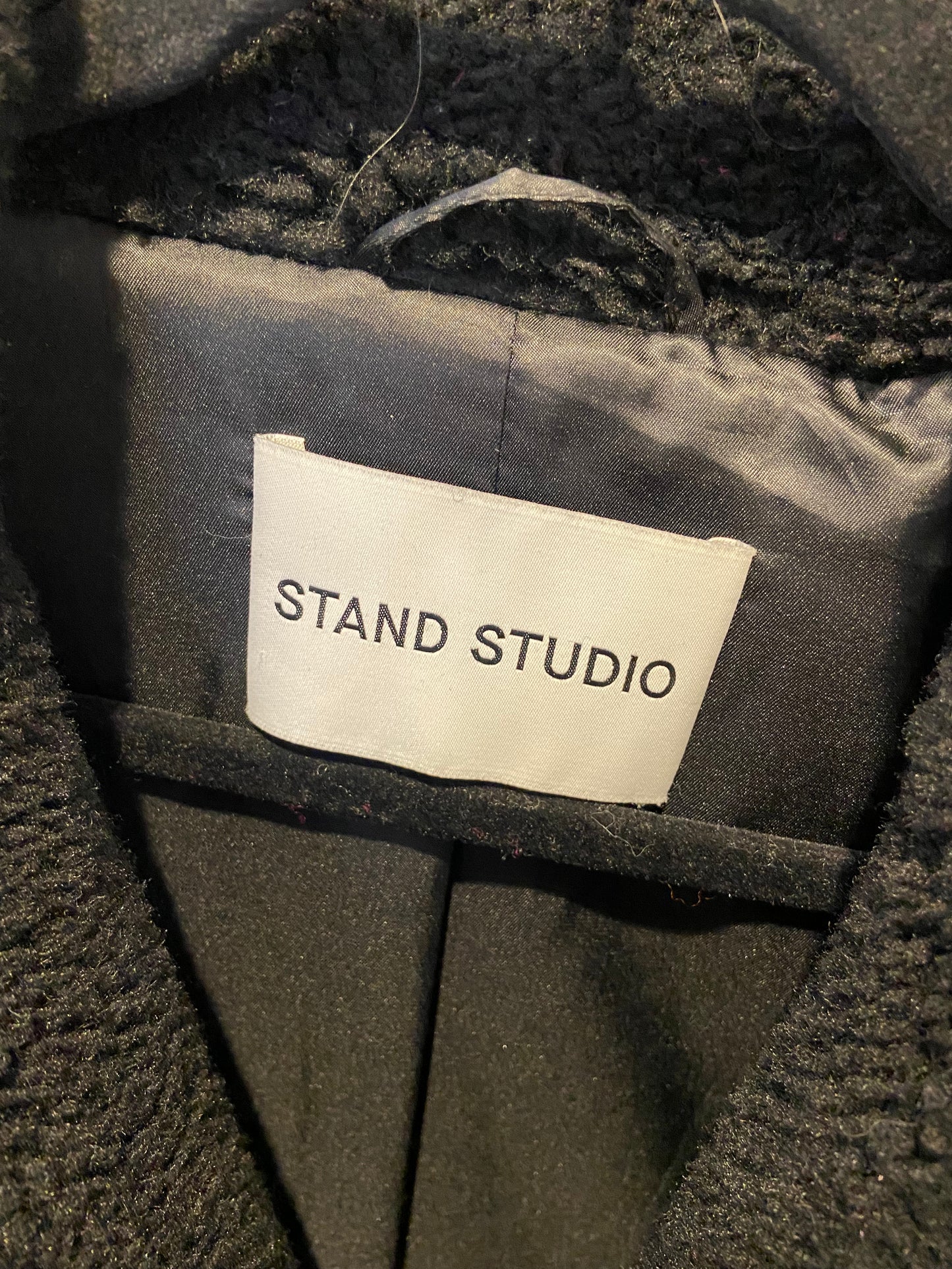 Stand Studio Camille Cocoon Teddy Coat size 34 US 2