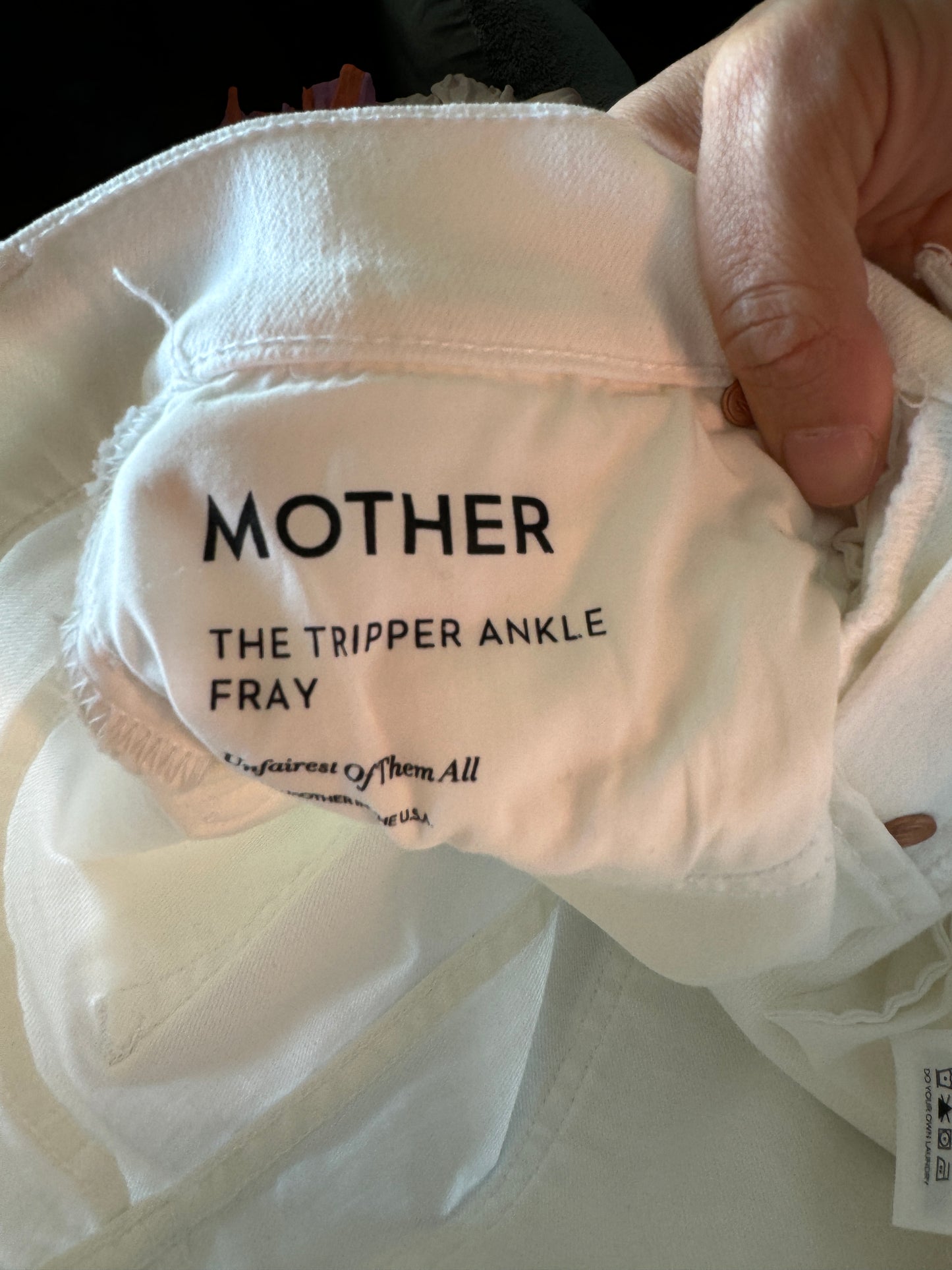 MOTHER The Tripper Ankle Fray Jeans size 26