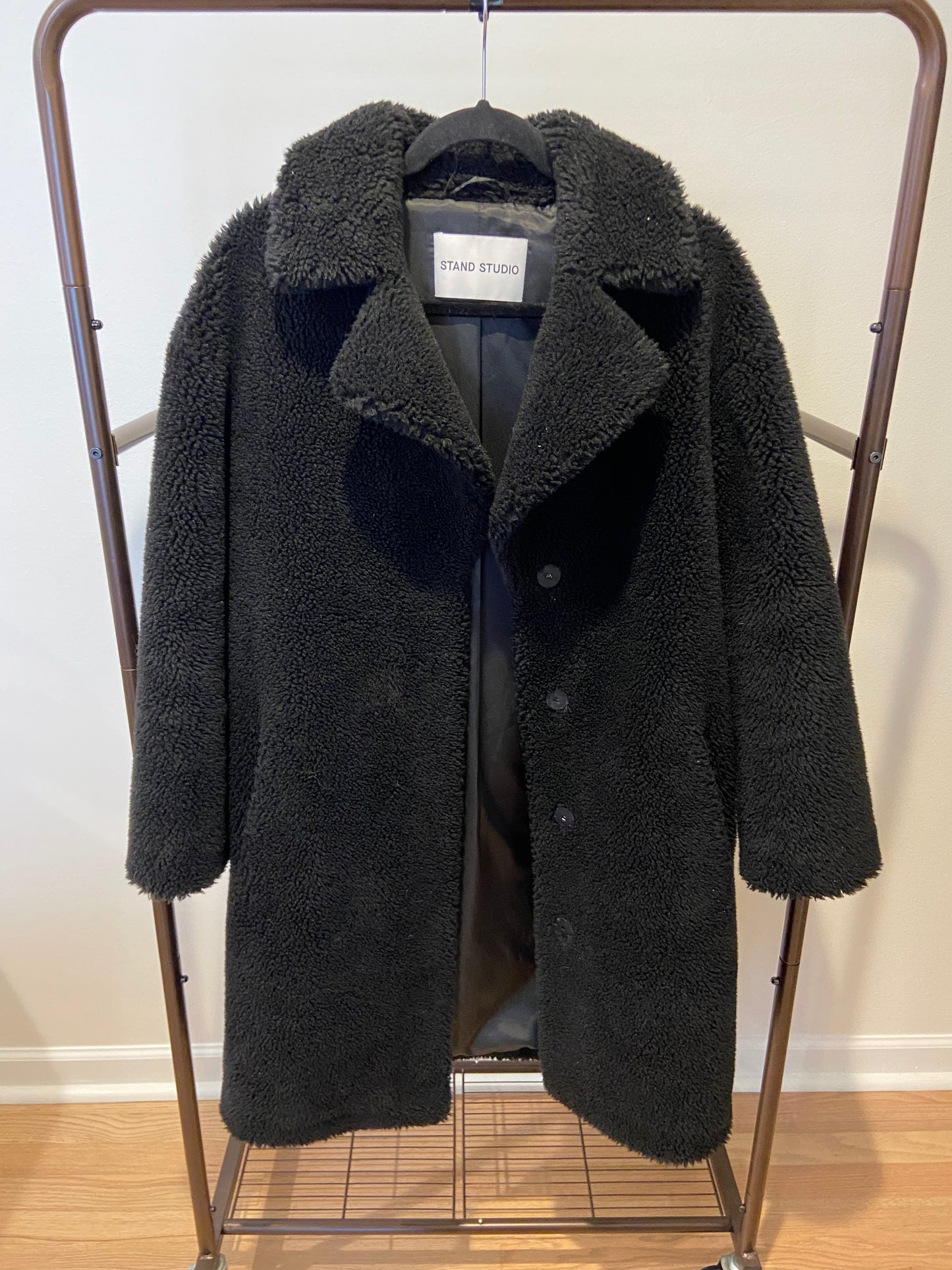 Stand Studio Camille Cocoon Teddy Coat size 34 US 2