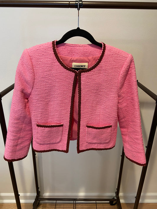 L'Agence Alexandria Cropped Jacket size 2