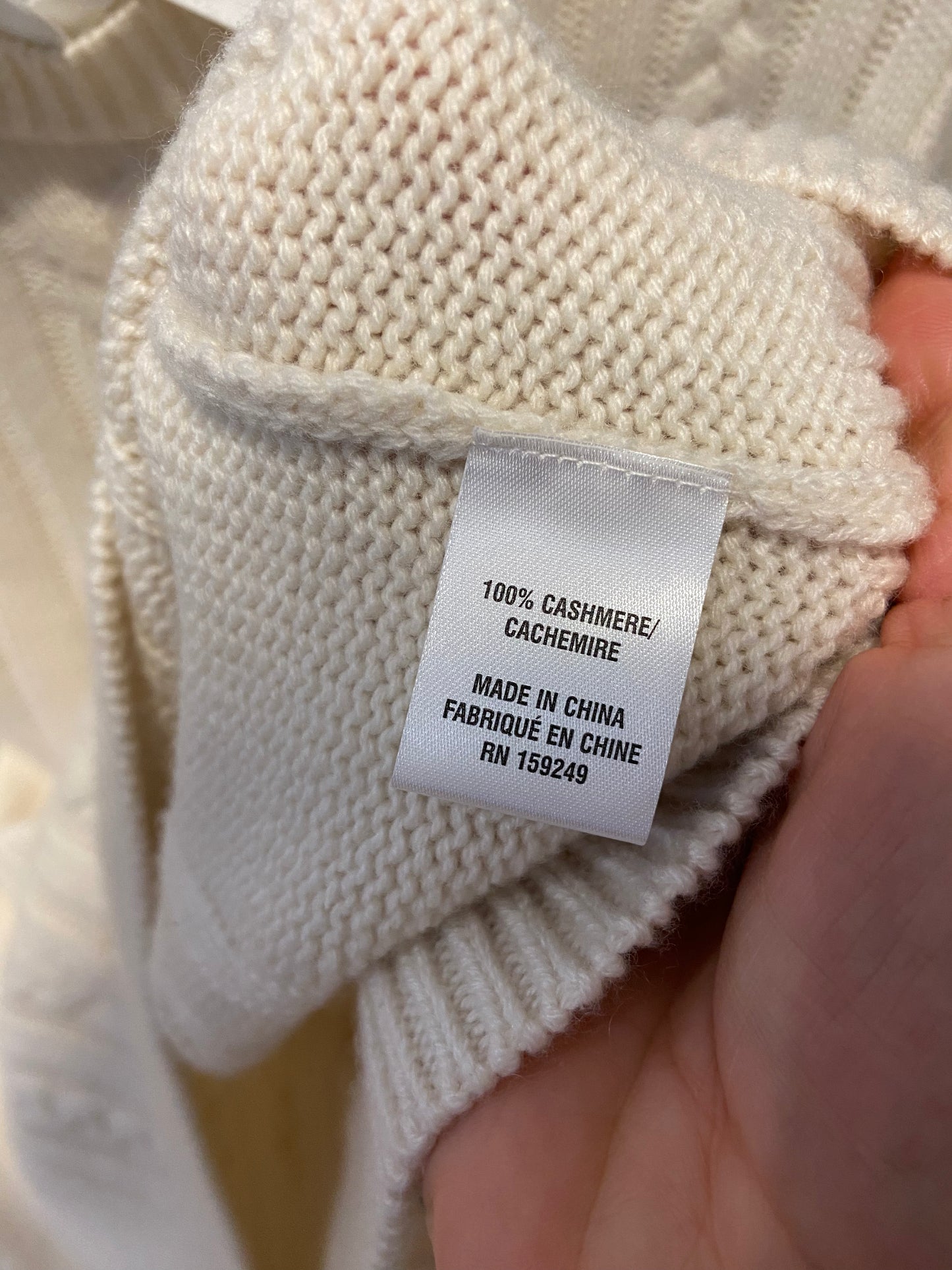 TWP Boy Cashmere Cable Sweater with Removable Shirt Collar size S