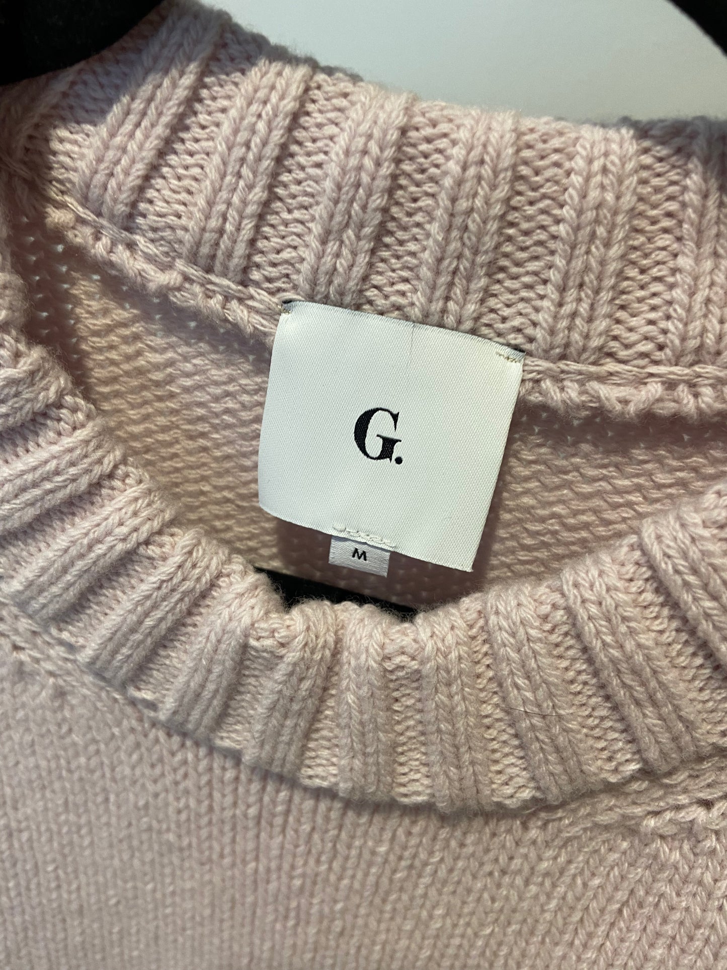 Goop Gwyn Theo Crewneck Rounded Sweater in Lavender size M