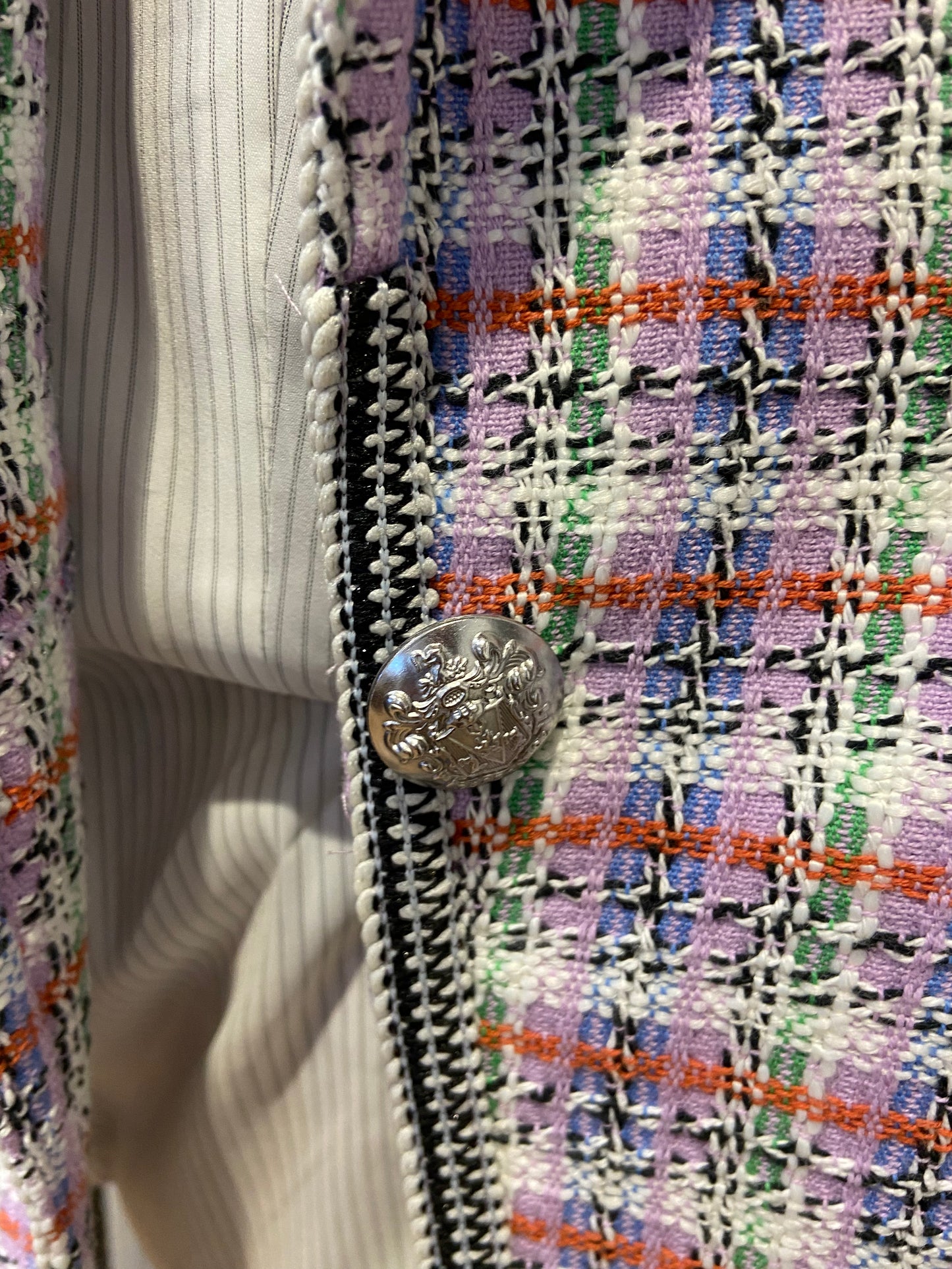 Veronica Beard Etney Tweed Dickey Jacket size 8