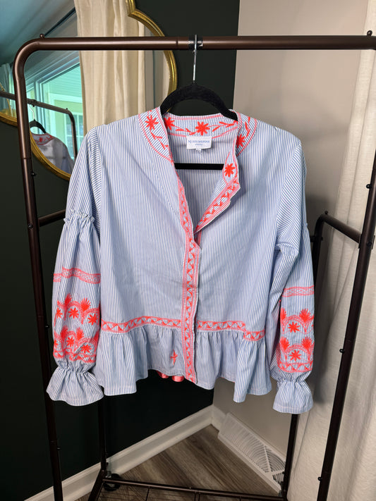 Mi Golondrina Embroidered Blouse size S