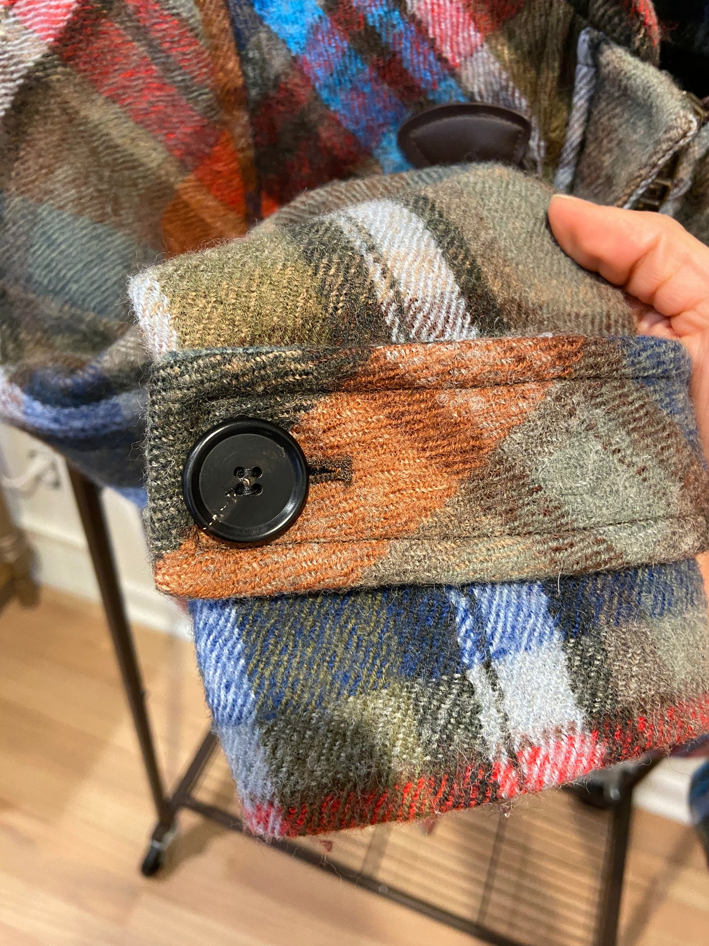 Veronica Beard Ianna Duffel Plaid Coat size 4