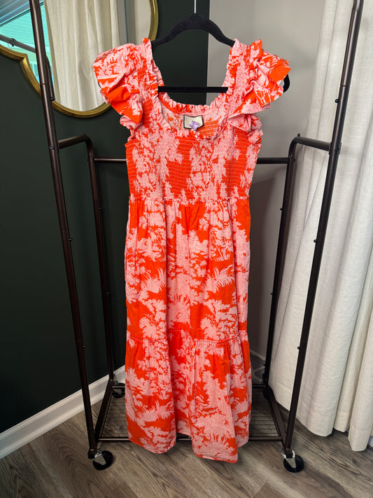 Tuckernuck Scarlet Toile Mallie Dress size M