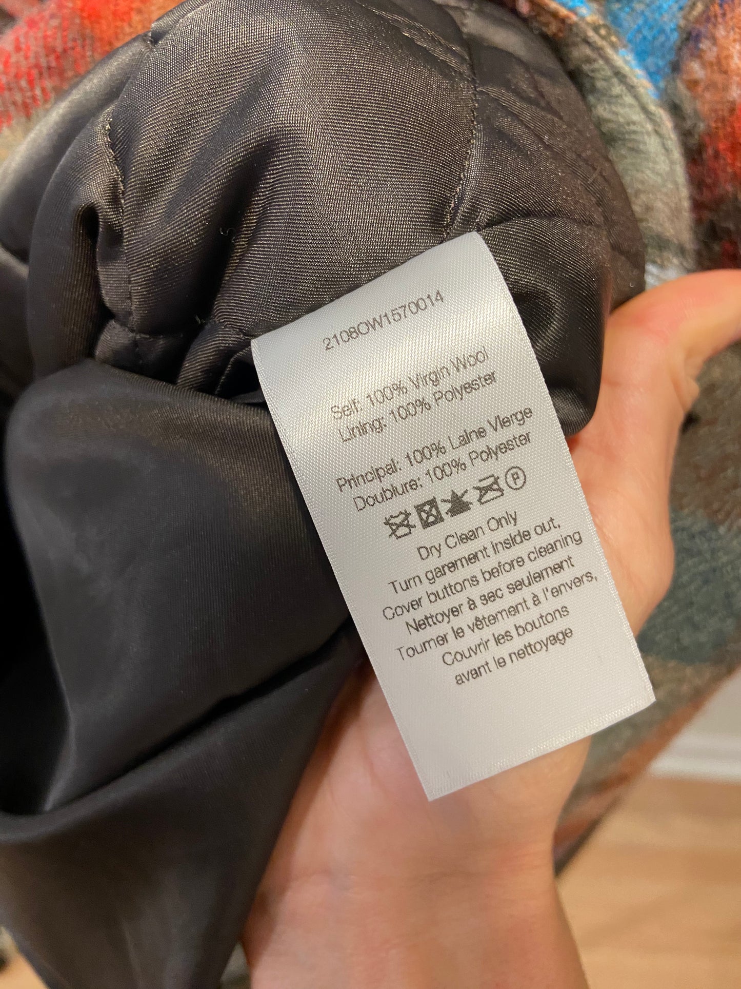 Veronica Beard Ianna Duffel Plaid Coat size 4