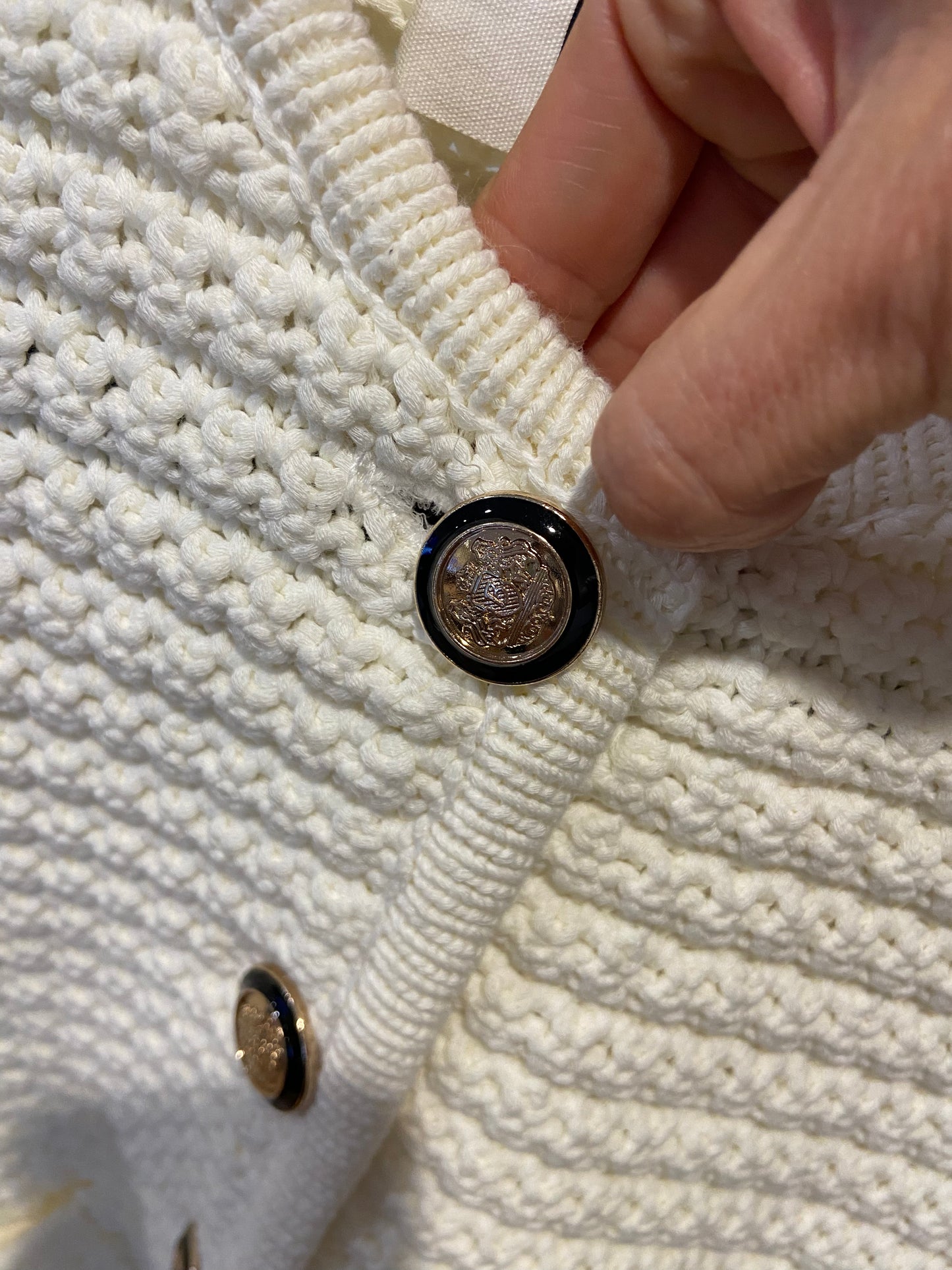 Ba&sh Gaspard Knitted Cardigan Ecru size S