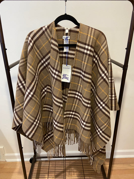 Burberry St. Charlotte Double-Faced Wool Cashmere Cape