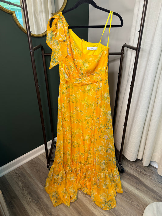 IEENA by Mac Duggal One Shoulder Maxi Dress size 10