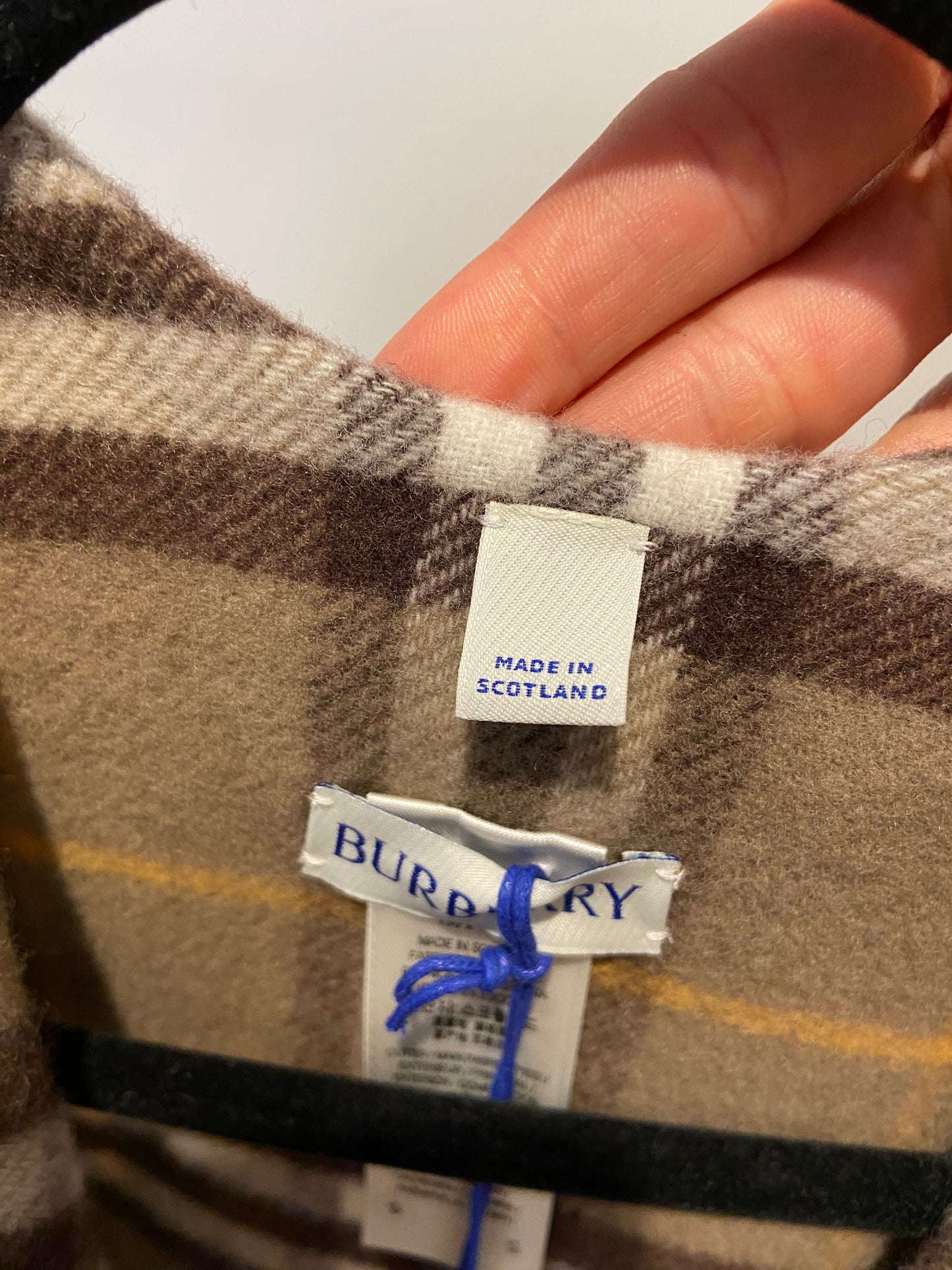 Burberry St. Charlotte Double-Faced Wool Cashmere Cape