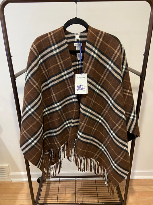 Burberry St. Charlotte Double-Faced Wool Cashmere Cape