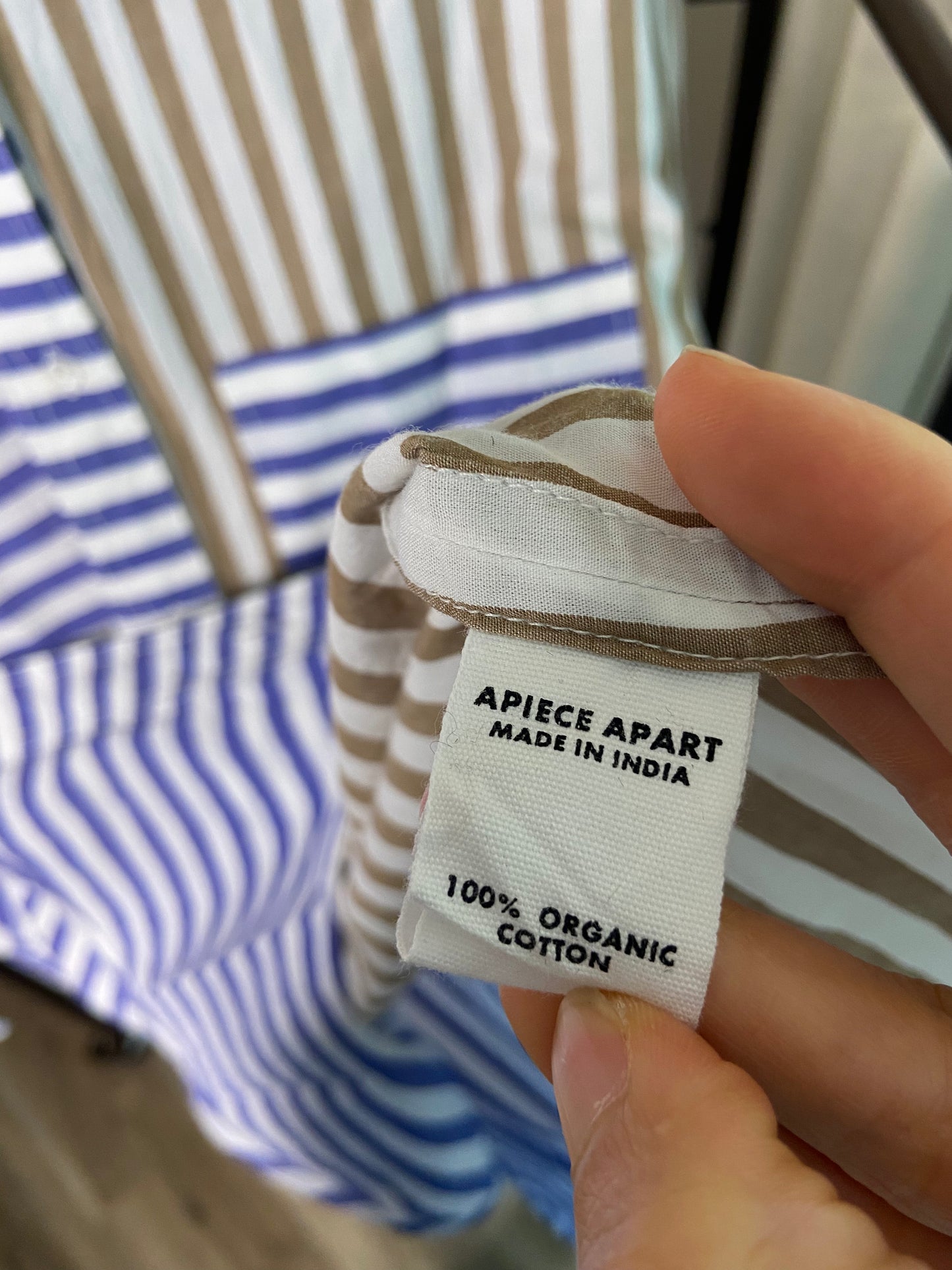 Apice Apart Striped Oversized Button Down size M