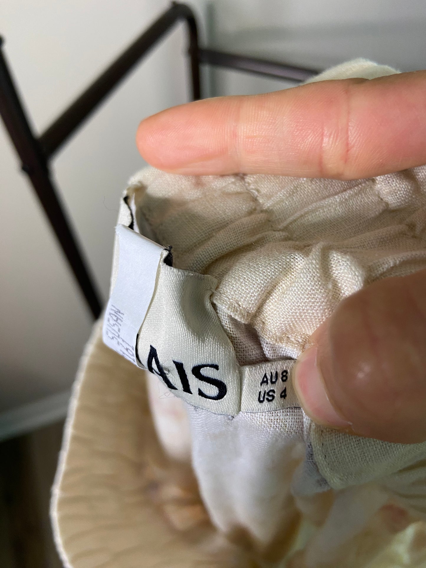 Alemais Philomena Pant in Cream size US 4