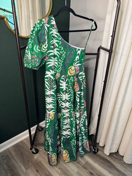 Oliphant One Shoulder Maxi Dress size XS