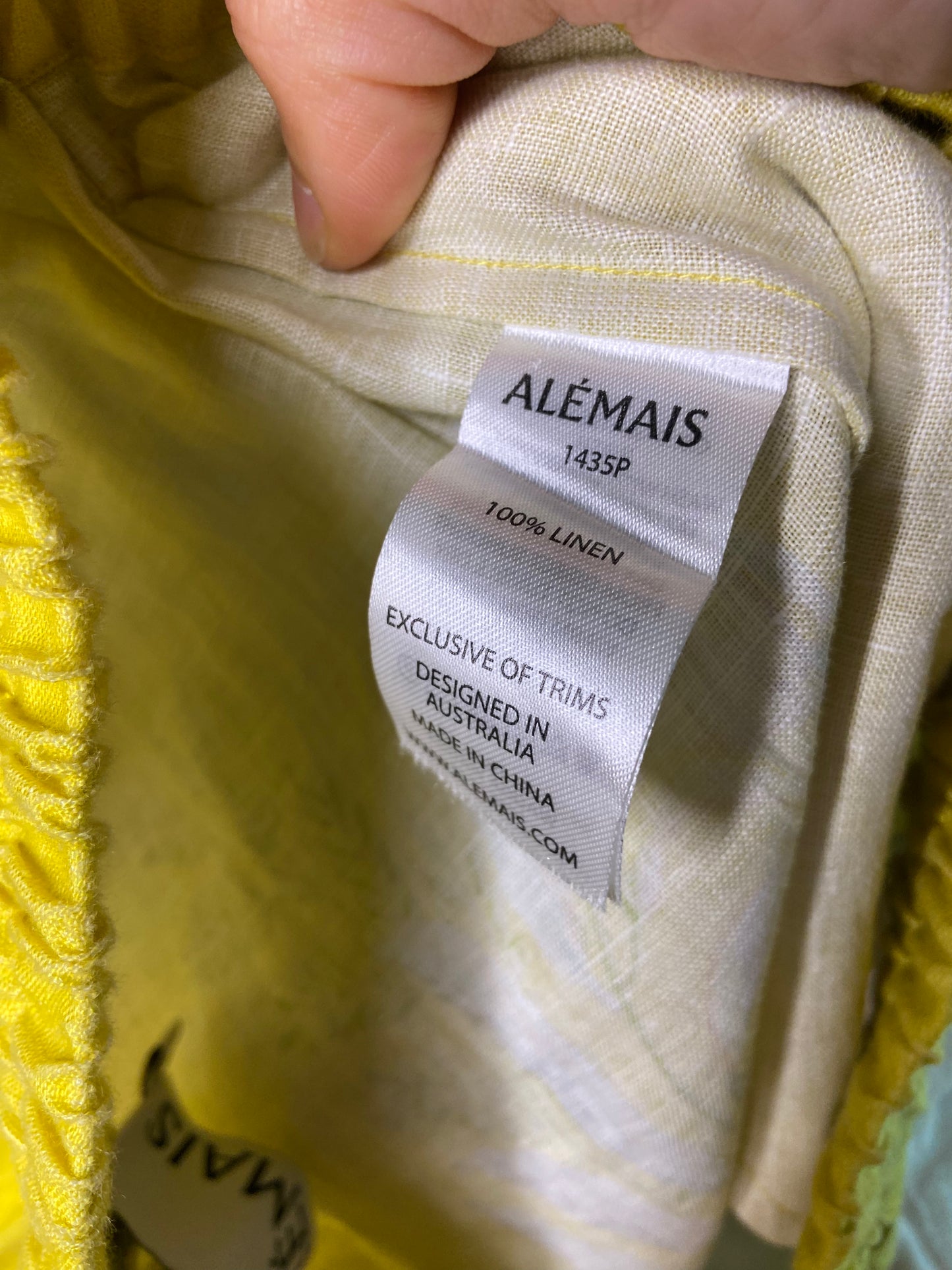 Alemais Ira Floral-print Linen Wide Leg Pants size US 4