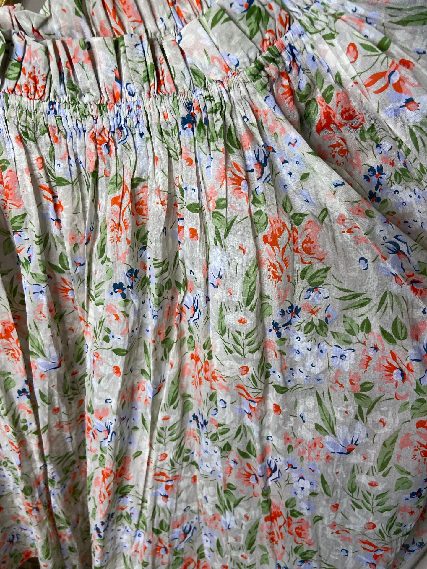The Great The Prim Floral Off-The-Shoulder Top size 1 S