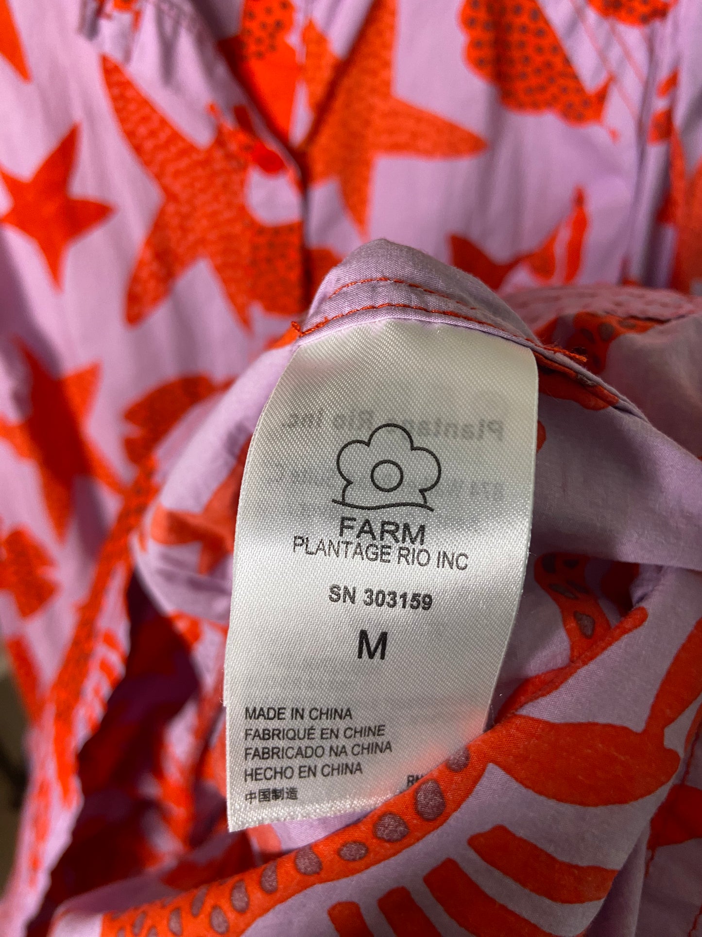 Farm Rio Lobster Sky Mini Dress size M