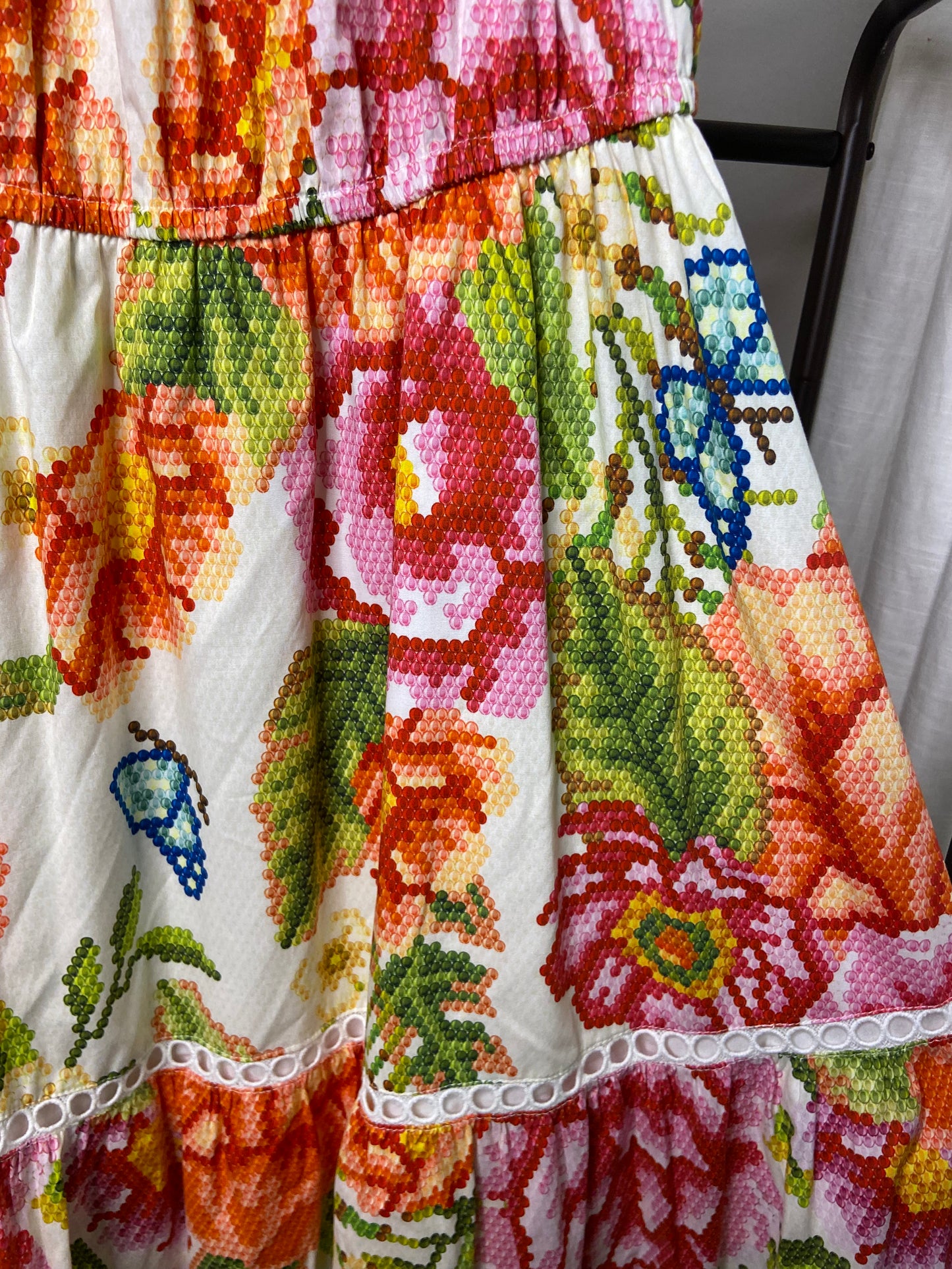 Farm Rio Macie Tiered Maxi Dress size S