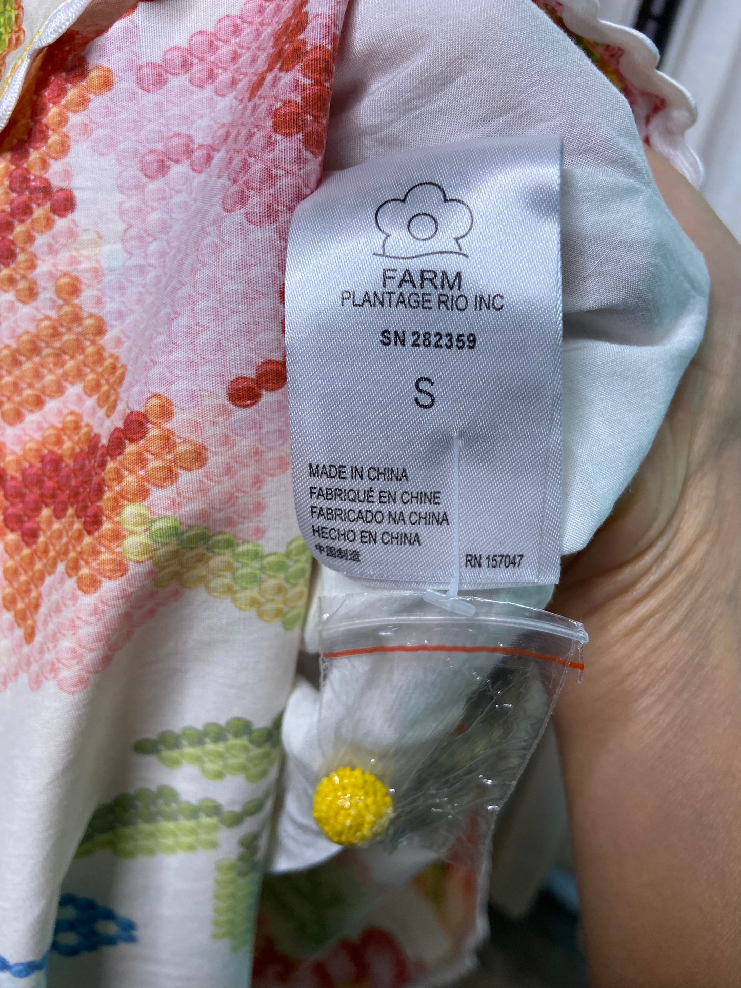 Farm Rio Macie Tiered Maxi Dress size S