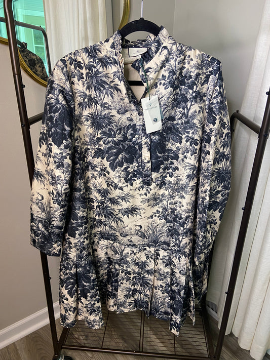 Tuckernuck Navy Blue Toile Tate Dress size XL