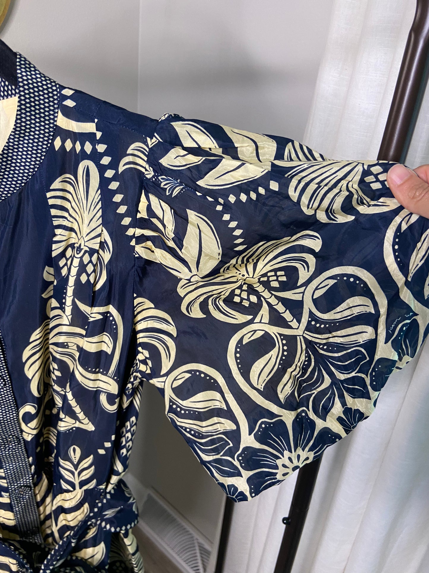 Farm Rio Blue Ainika Tropical Splendor Mini Dress size XS
