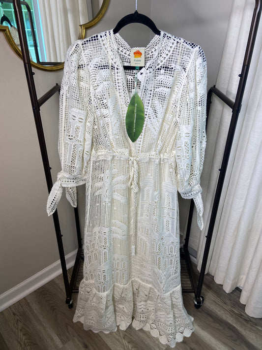 Farm Rio Morada Boa Guipure Dress size M