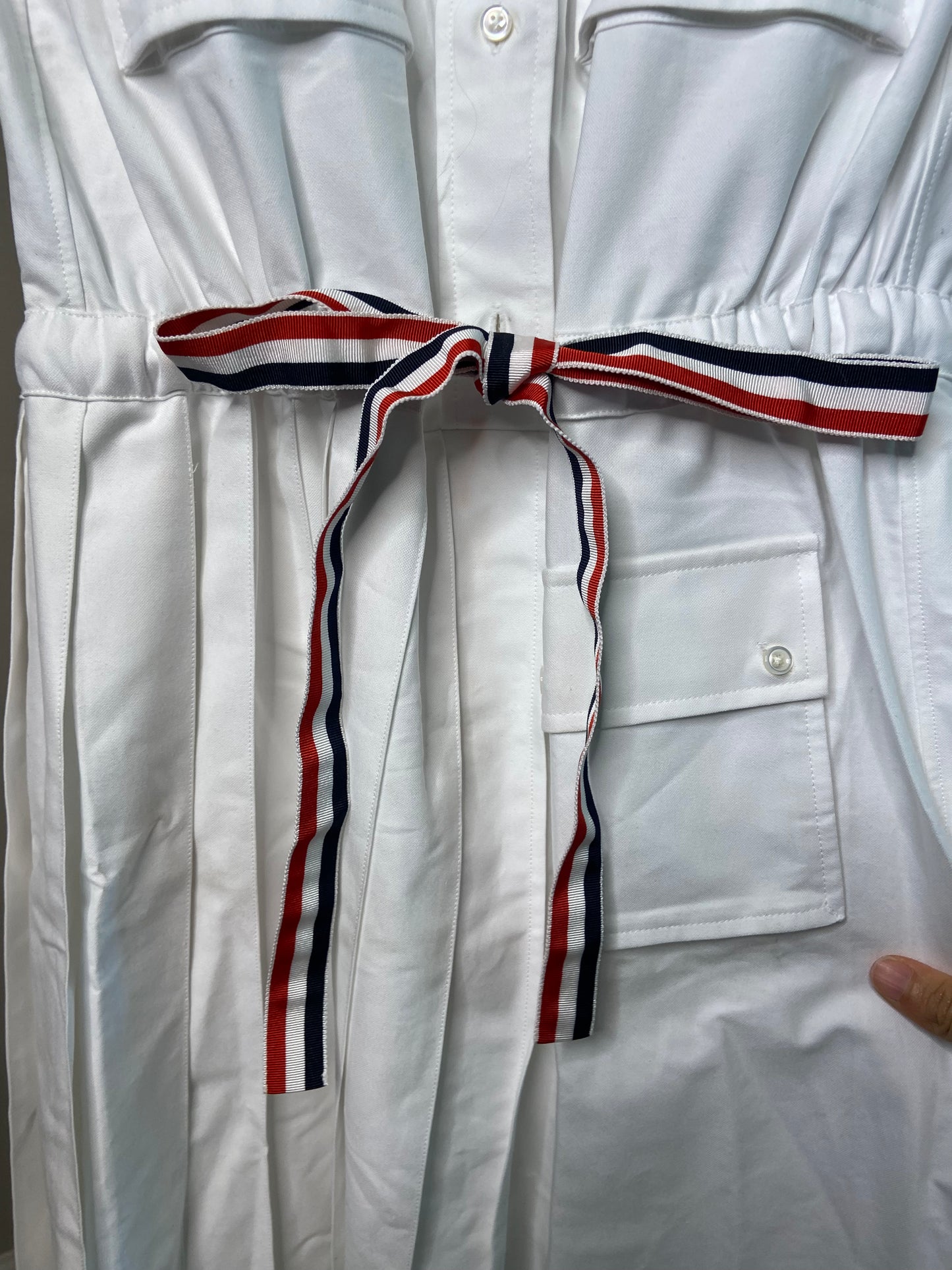 Thom Browne 2-in-1 Norfolk Pleated Shirtdress size 38 - XS/2