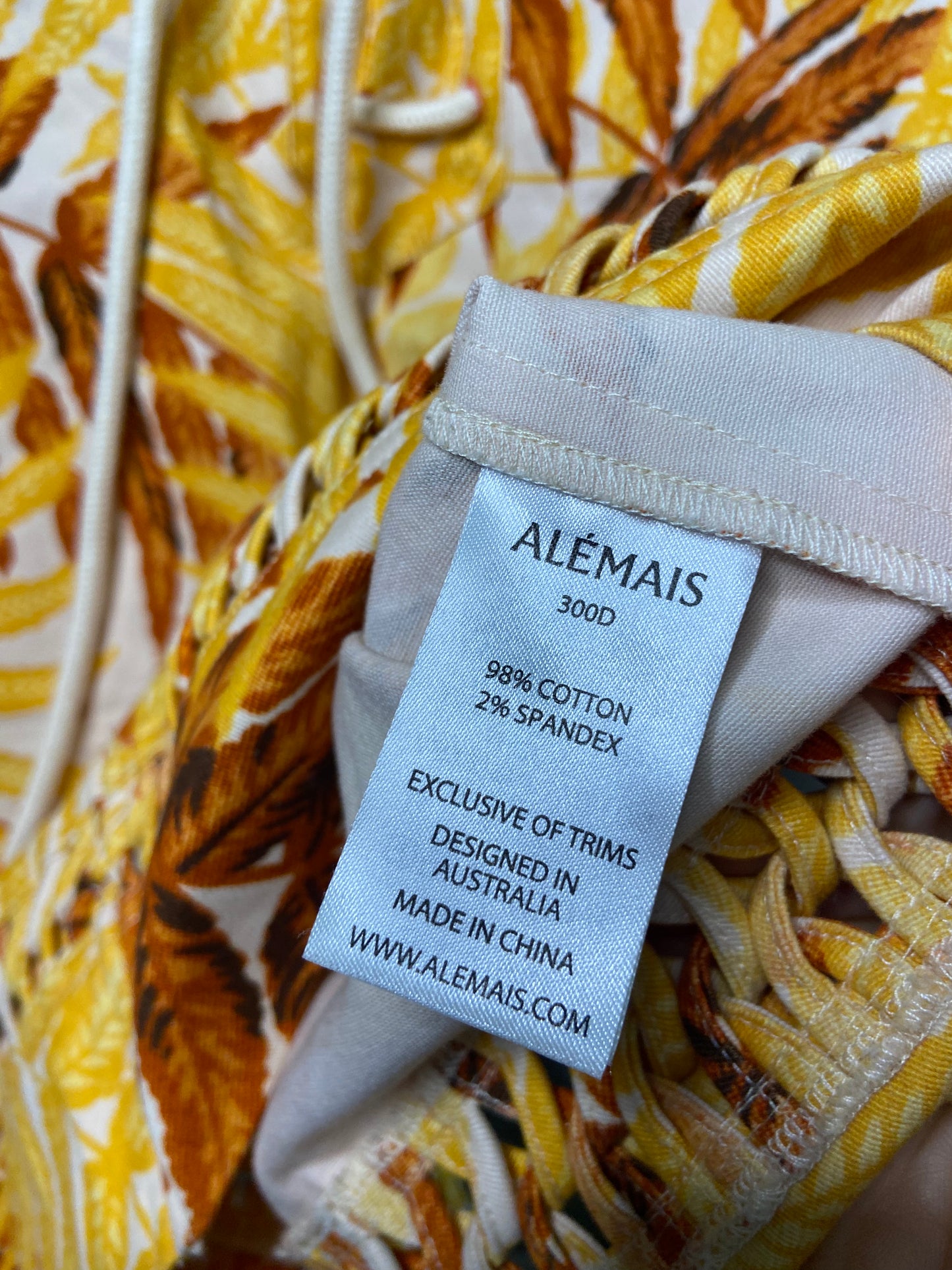 Alemais Fernside Lace Up Dress size US 2
