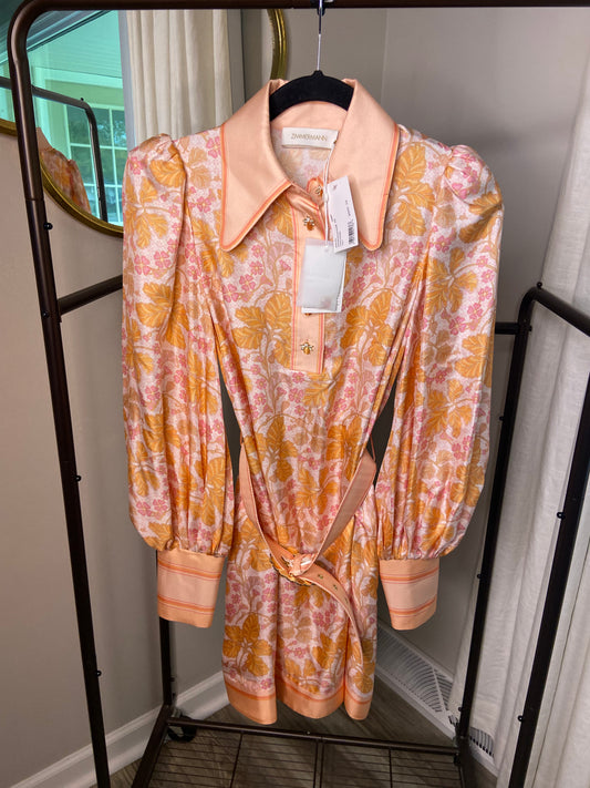 Zimmermann Kaleidoscope Shift Mini Dress size US 4