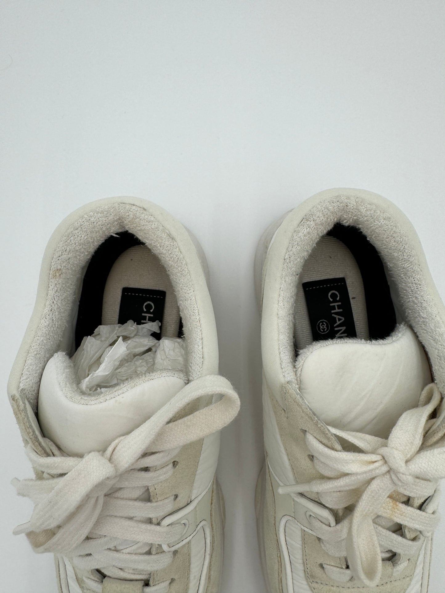 Chanel Interlocking CC Trainers Sneakers size 37
