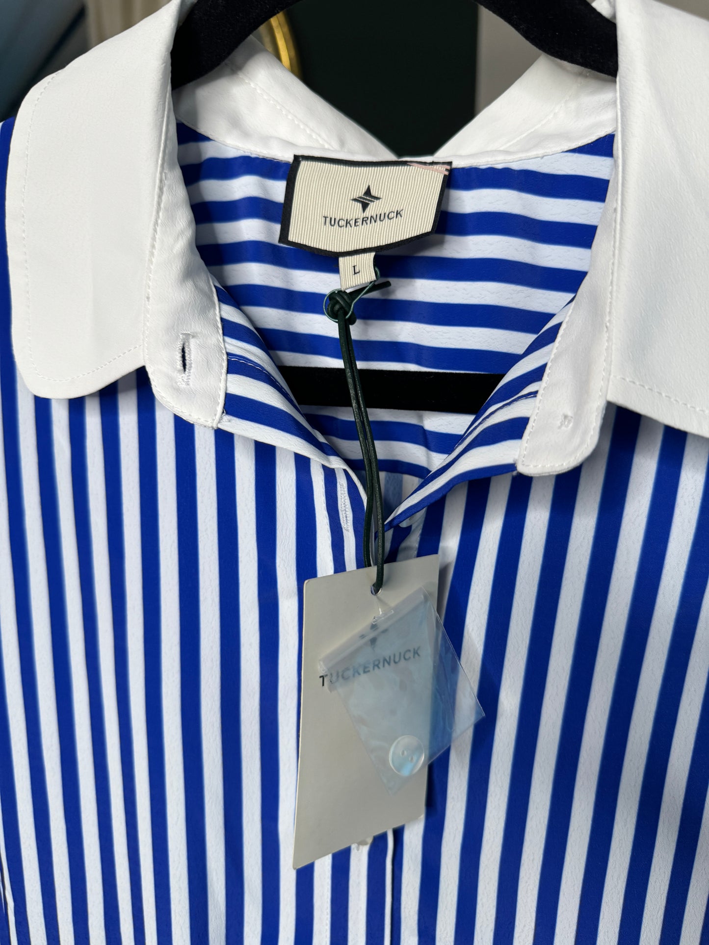 Tuckernuck Blue Stripe Hayes Dress size L