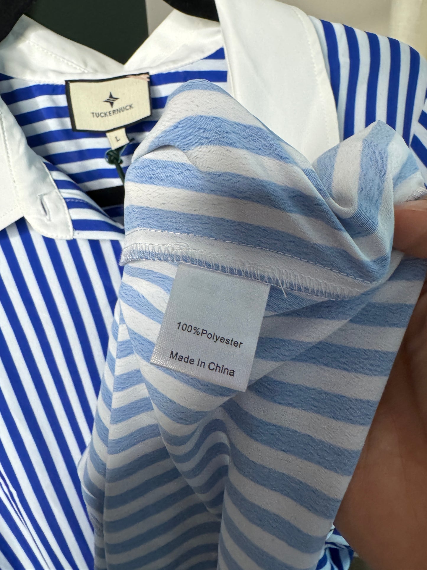Tuckernuck Blue Stripe Hayes Dress size L
