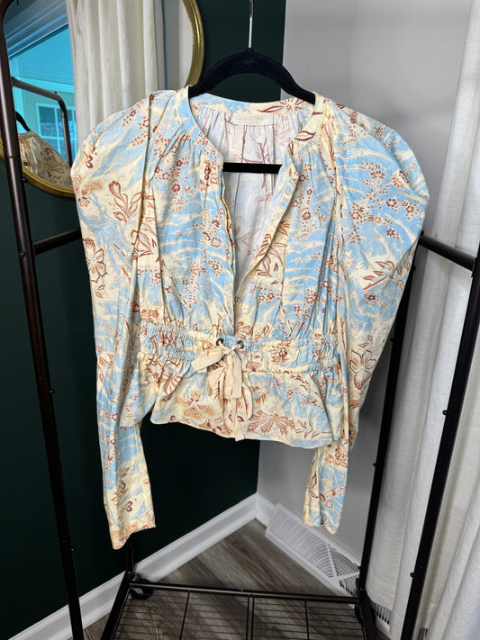 ULLA JOHNSON  Edena Puffed Sleeve Top size 2