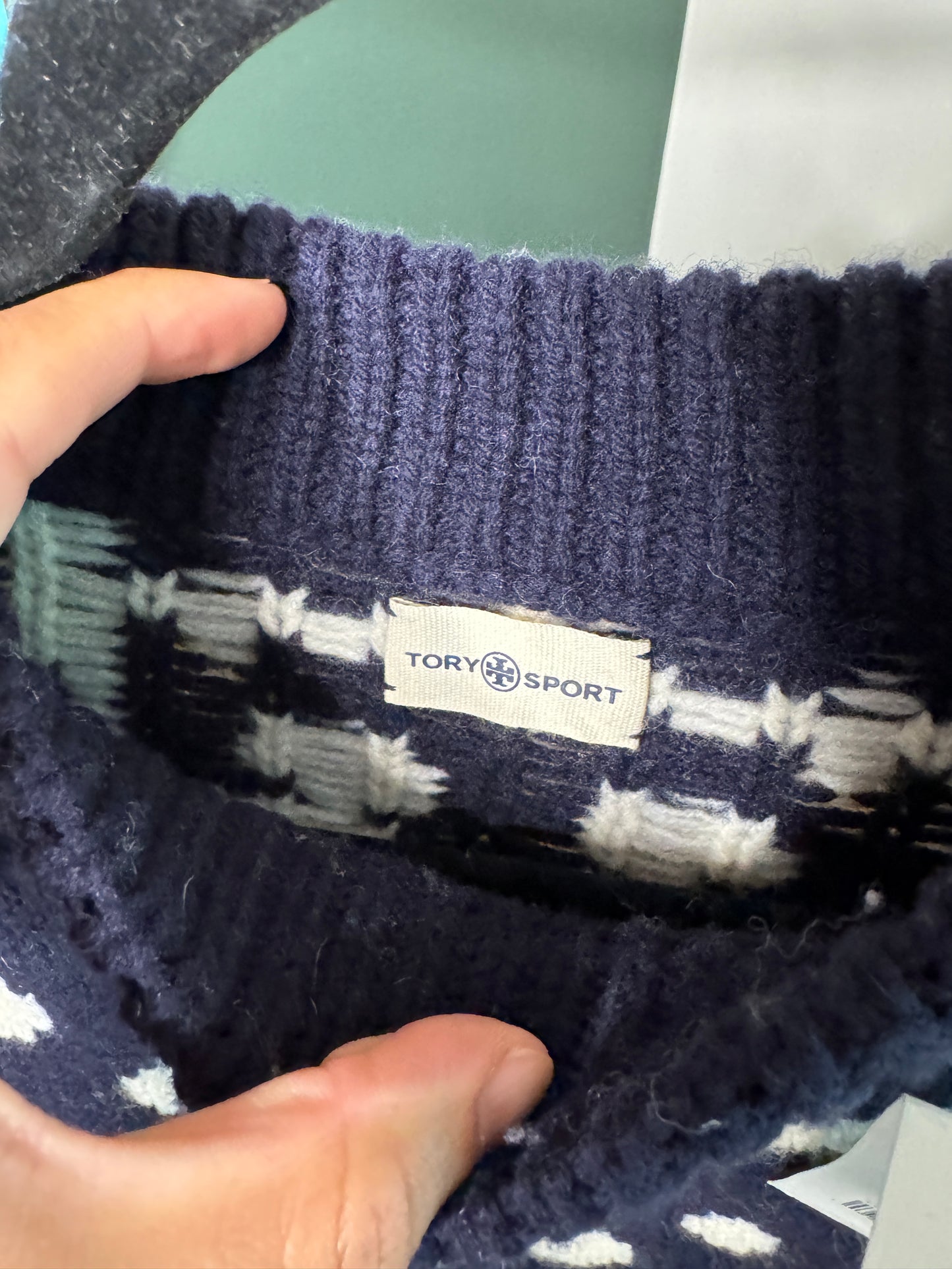 Tory Burch Monogram Sport Sweater size M