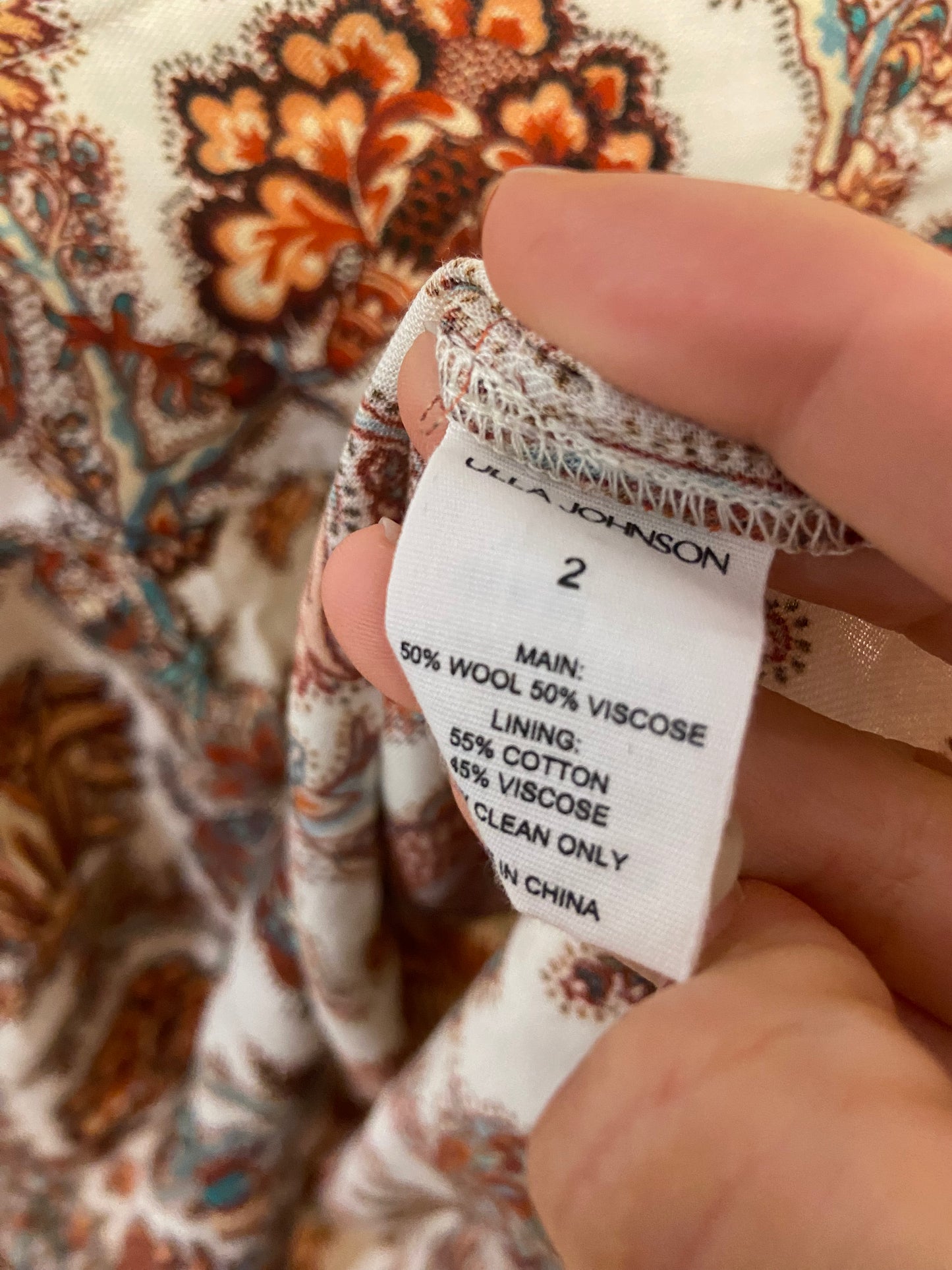 Ulla Johnson Esen Long Sleeve Blouse In Freesia In Brown size 2