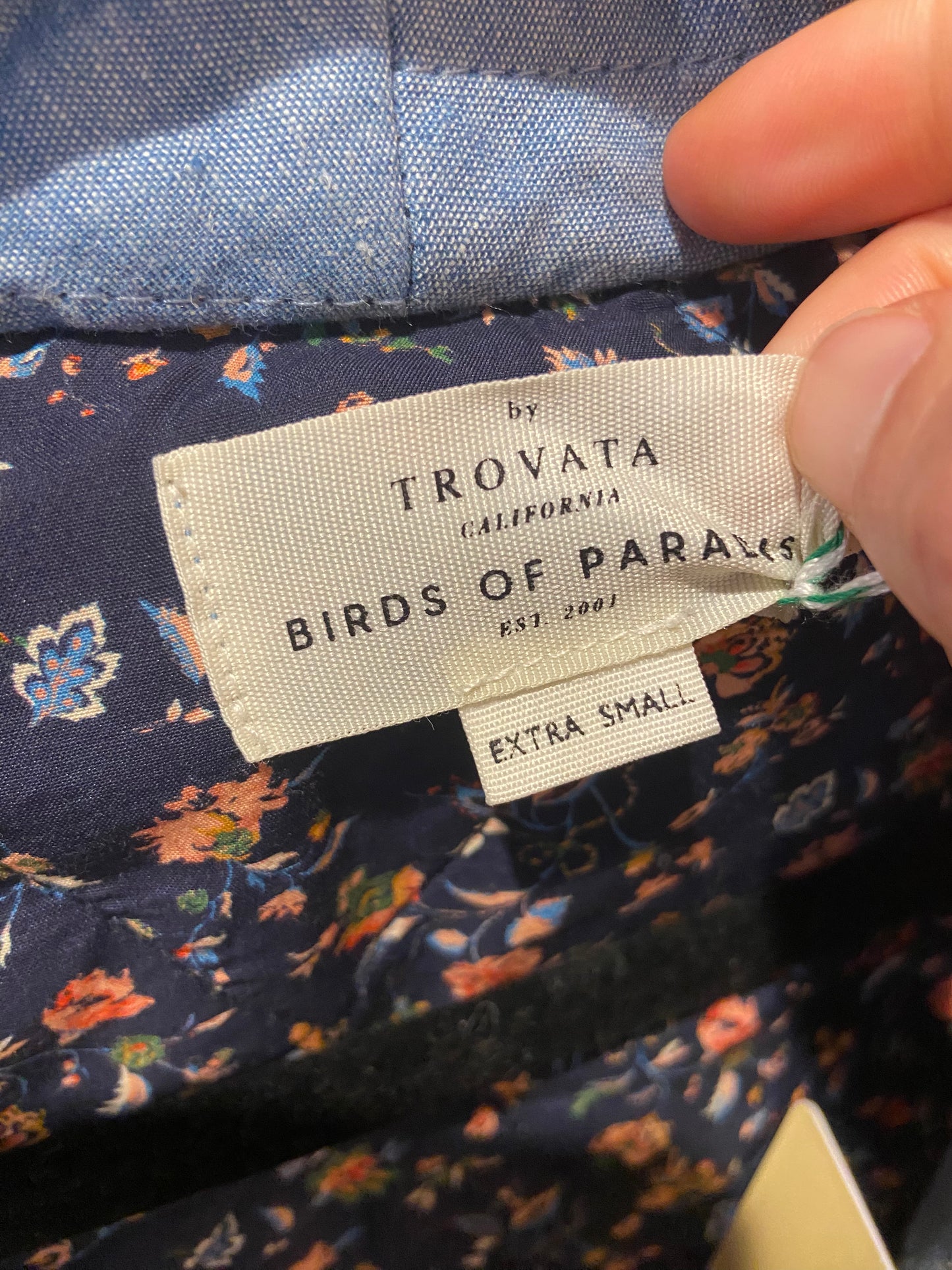 Trovata Birds of Paradis August Jacket - Vintage Indigo size XS