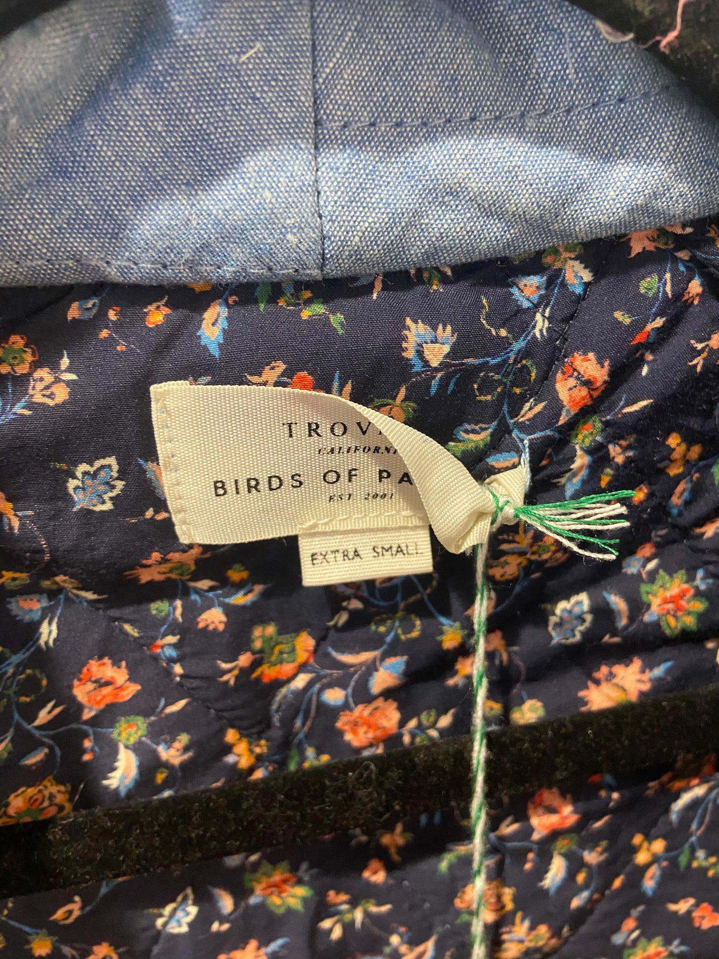 Trovata Birds of Paradis August Jacket - Vintage Indigo size XS