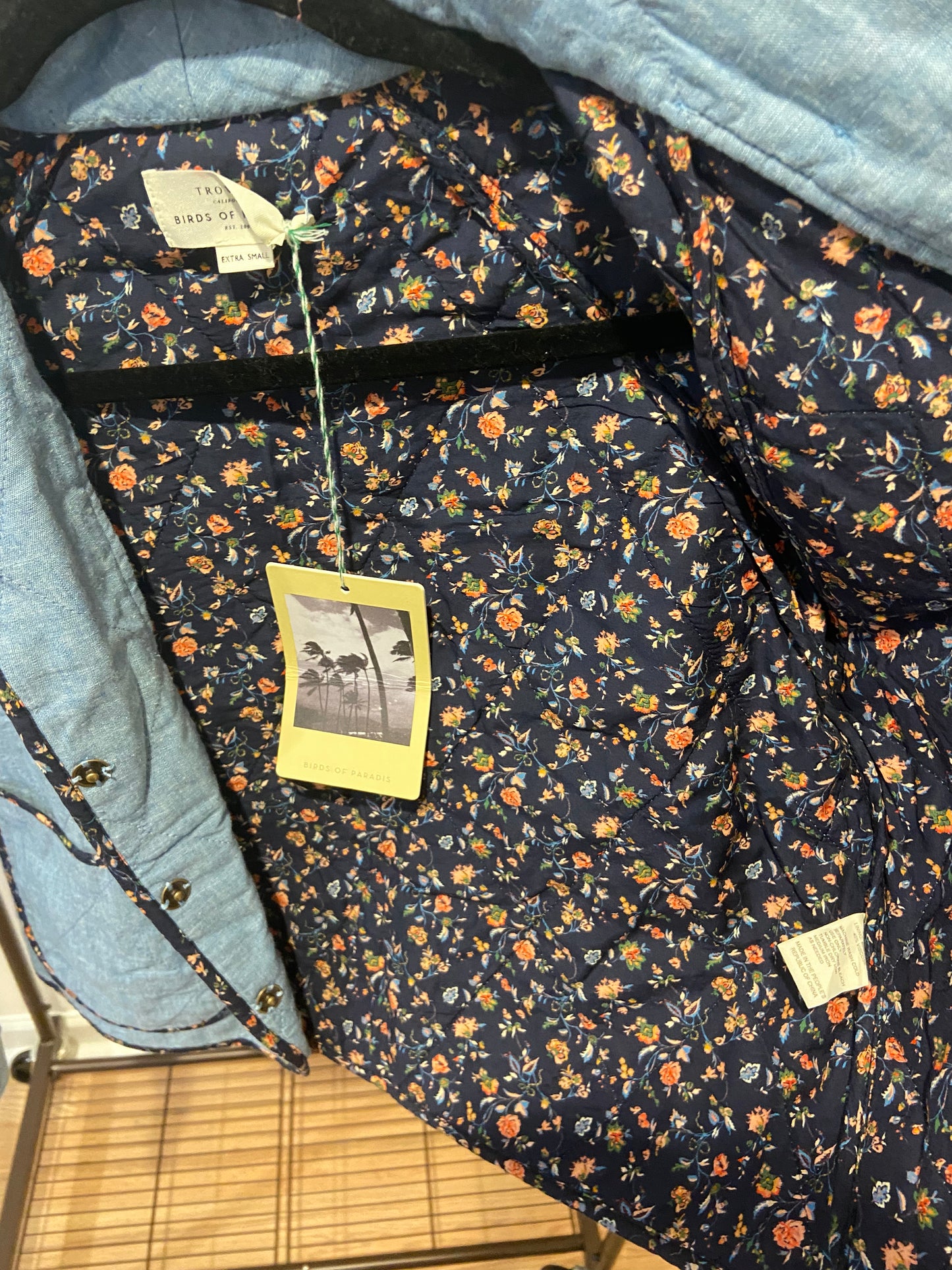 Trovata Birds of Paradis August Jacket - Vintage Indigo size XS