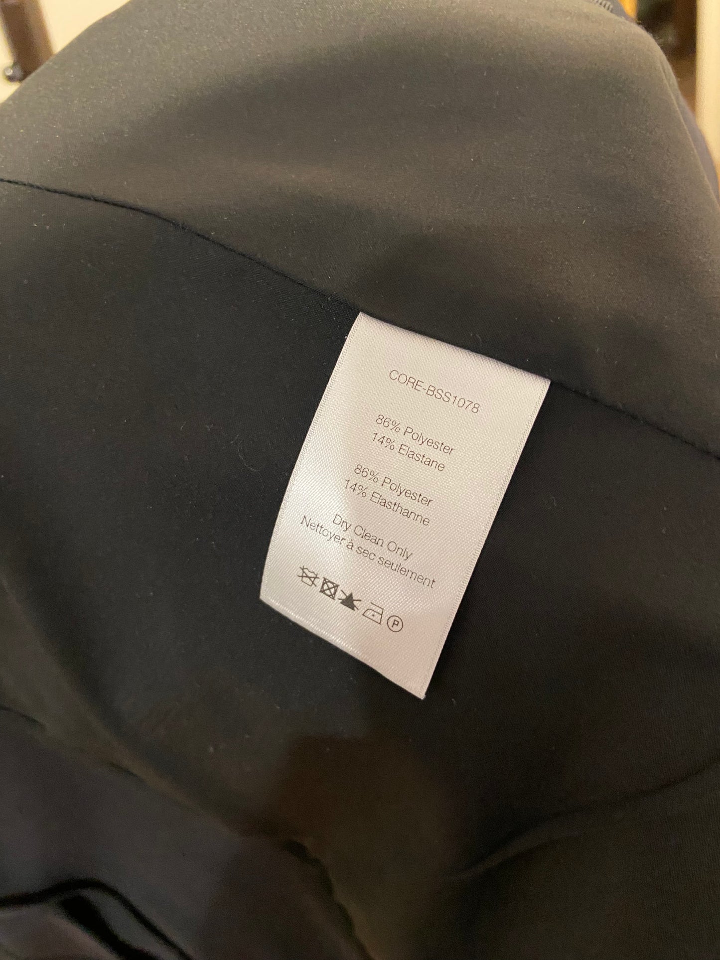 Veronica Bead Scuba Dicky Blazer Black size 6