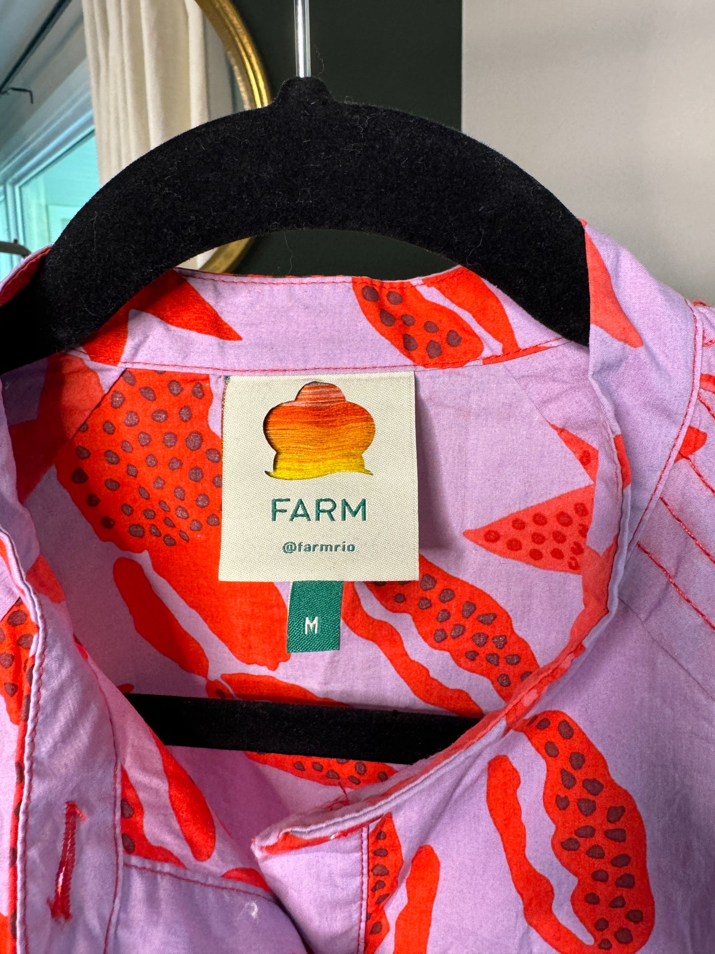 Farm Rio Lobster Sky Mini Dress size M