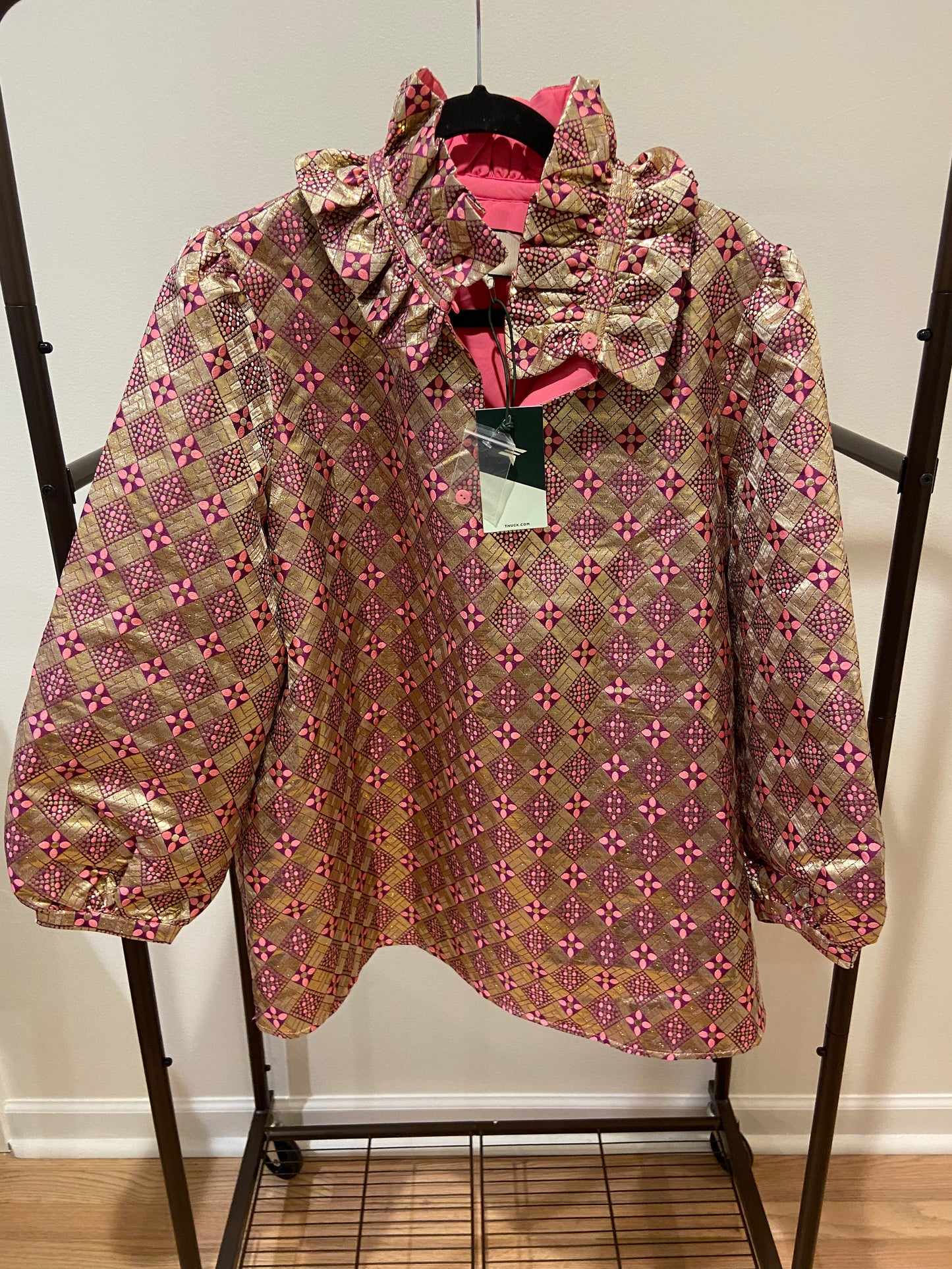 Tuckernuck Champagne Dreams Bouvier Blouse size XL